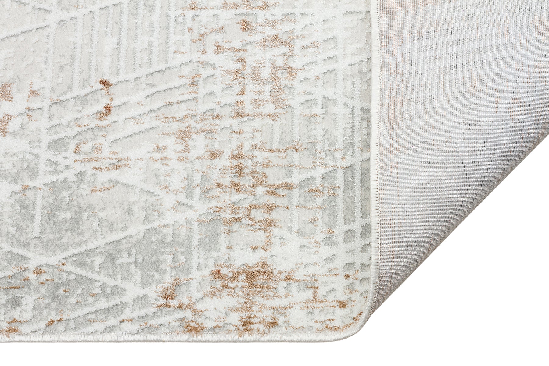 Kadifem KD009 Beige Weich strukturierter Läuferteppich für Wohnzimmer, Küche, Flur, Aufenthaltsraum, maschinell gefertigt
