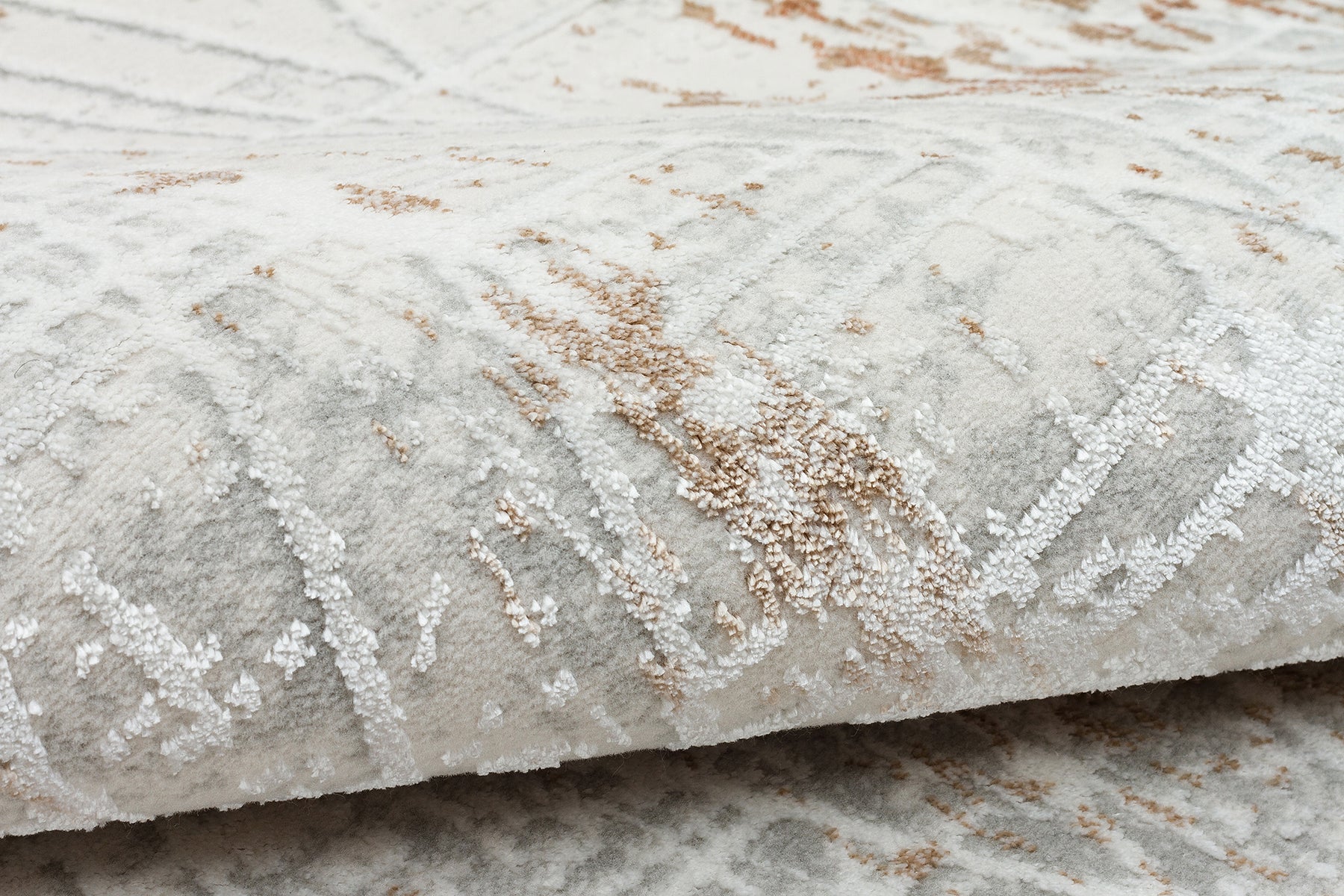 Kadifem KD009 Beige Weich strukturierter Läuferteppich für Wohnzimmer, Küche, Flur, Aufenthaltsraum, maschinell gefertigt