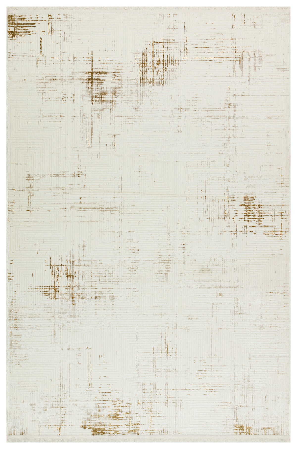 Kadifem KD011 Beige Weich strukturierter Läuferteppich für Wohnzimmer, Küche, Flur, Aufenthaltsraum, maschinell gefertigt