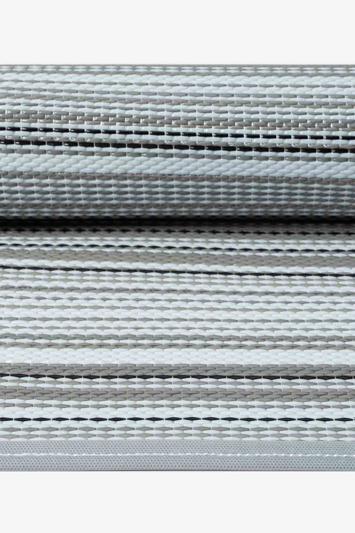 Katlanabilir Gri Plaj Kamp Piknik Bahçe Balkon Teras Hasır Halı Mat Savan Kilim Karavan Halısı