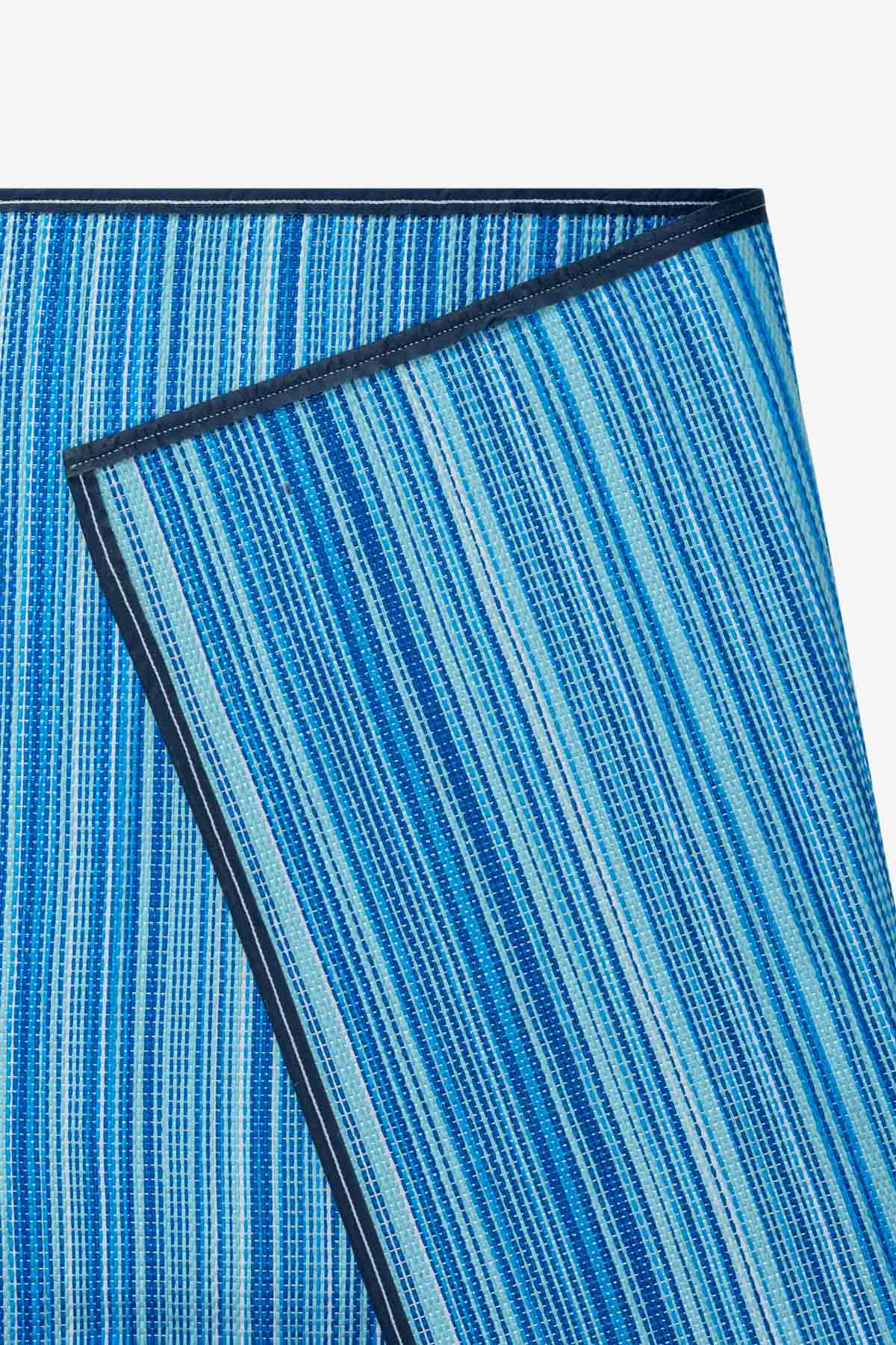Foldable Blue Beach Camping Picnic Garden Balcony Terrace Woven Mat Savanna Rug Caravan Carpet