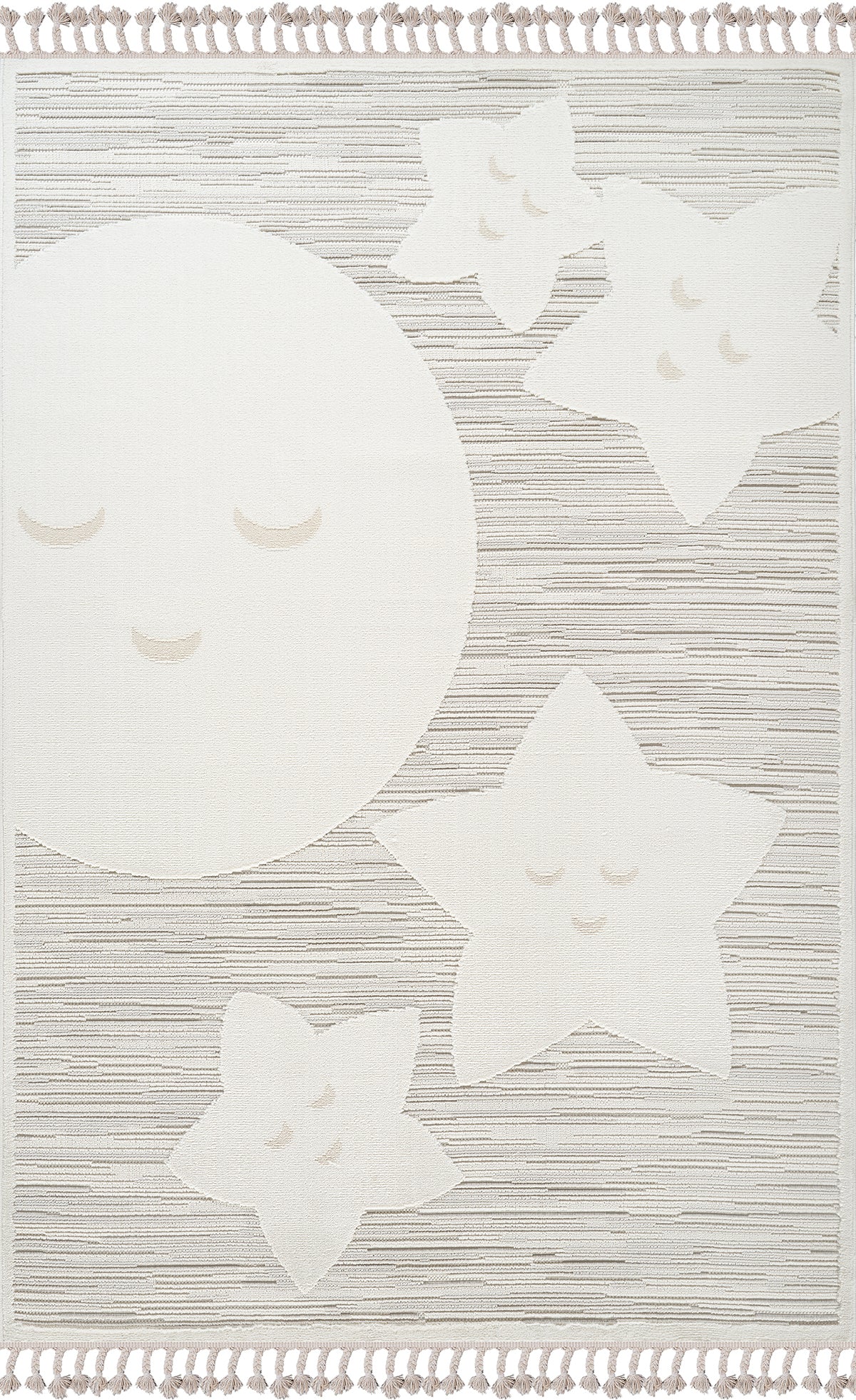 Kids KI001 Bej Yumuşak Dokulu Çocuk Odası Halısı