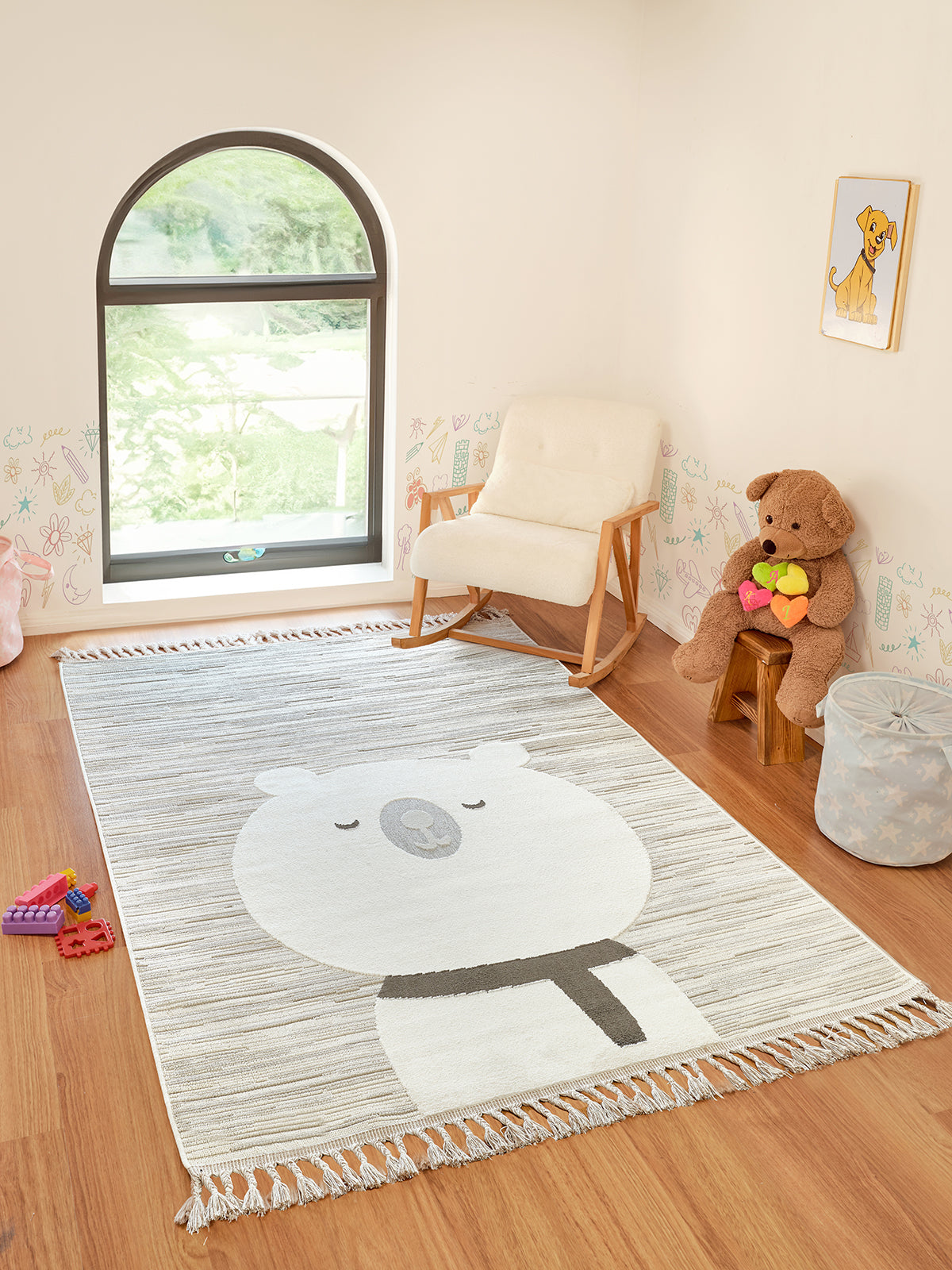 Textured Kids Rug Kids KI003 Colorful Soft Textured Children's Room Rug – Rugs United