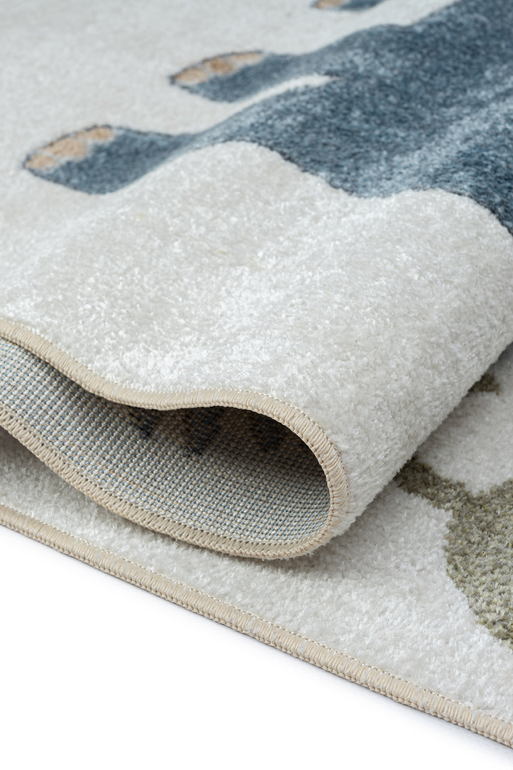 Comfort Bohemian Kids Zoo Modern Woven Children's Rug