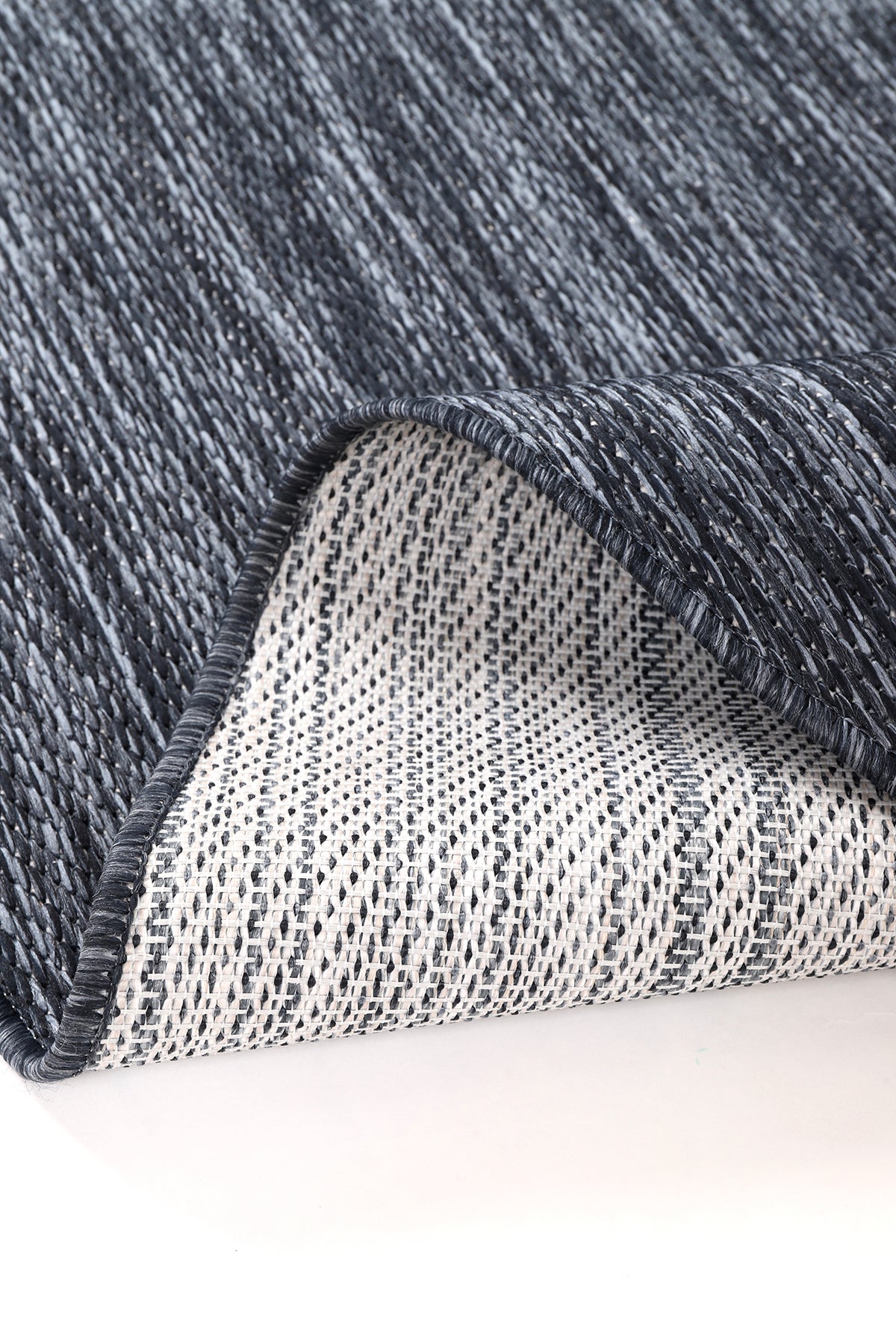 Konfor Carpet Theme 9034 Navy Blue Sisal Woven Indoor/Outdoor Rug Decorative Garden Balcony Living Room Carpet