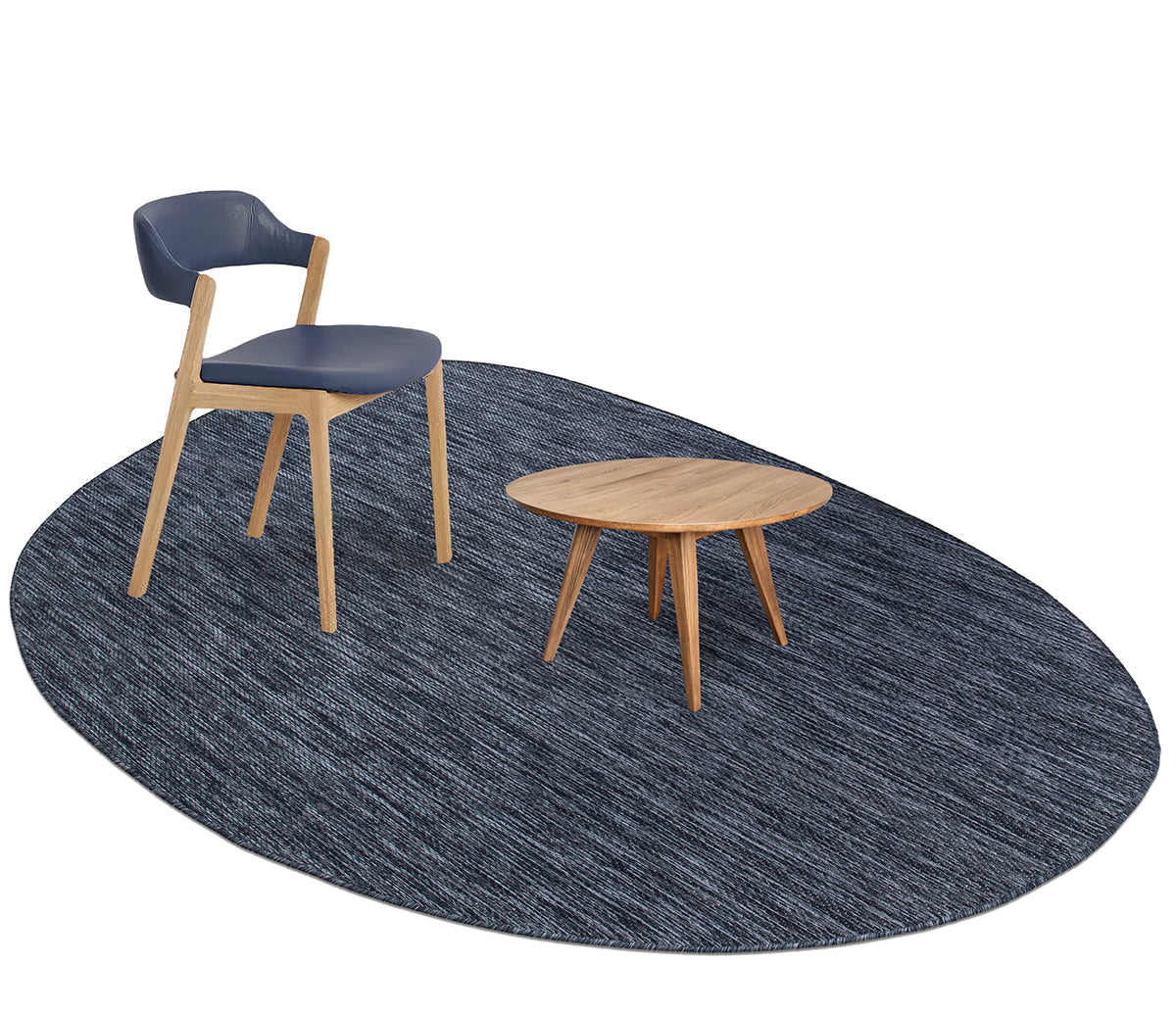 Konfor Carpet Theme 9034 Navy Blue Sisal Woven Indoor/Outdoor Rug Decorative Garden Balcony Living Room Carpet