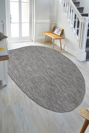Konfor Carpet Tema 9035 Grauer Sisal-Webteppich für drinnen und draußen, dekorativer Garten-, Balkon- und Wohnzimmerteppich