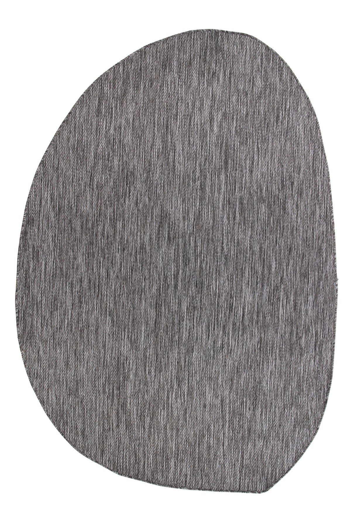 Konfor Carpet Tema 9035 Grauer Sisal-Webteppich für drinnen und draußen, dekorativer Garten-, Balkon- und Wohnzimmerteppich