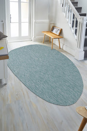 Konfor Teppichthema 9036 Türkis Sisal Gewebter Indoor-/Outdoor-Teppich Dekorativer Garten-Balkon-Wohnzimmer-Teppich