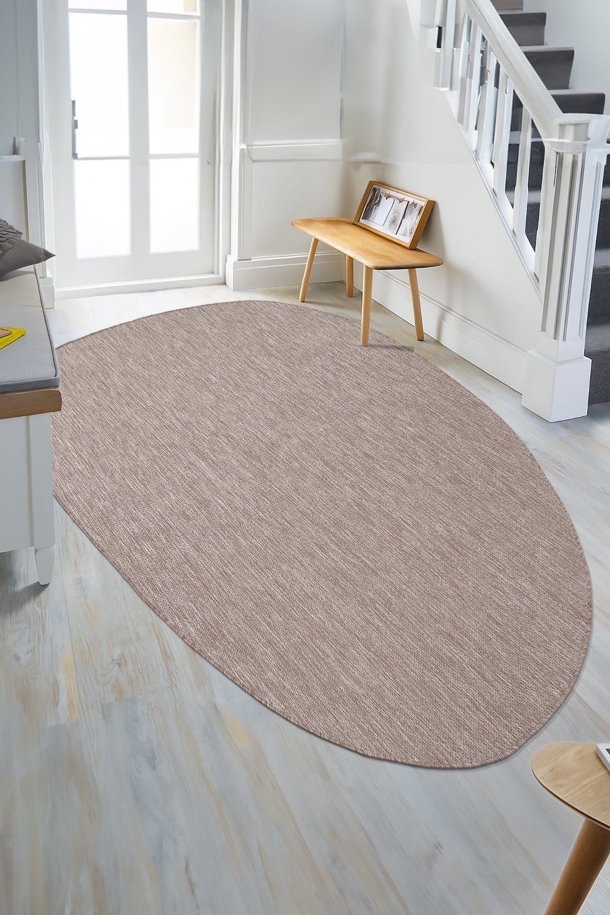 Konfor Teppichthema 9040 Beige Sisal Gewebter Indoor-/Outdoor-Teppich Dekorativer Garten-Balkon-Wohnzimmer-Teppich