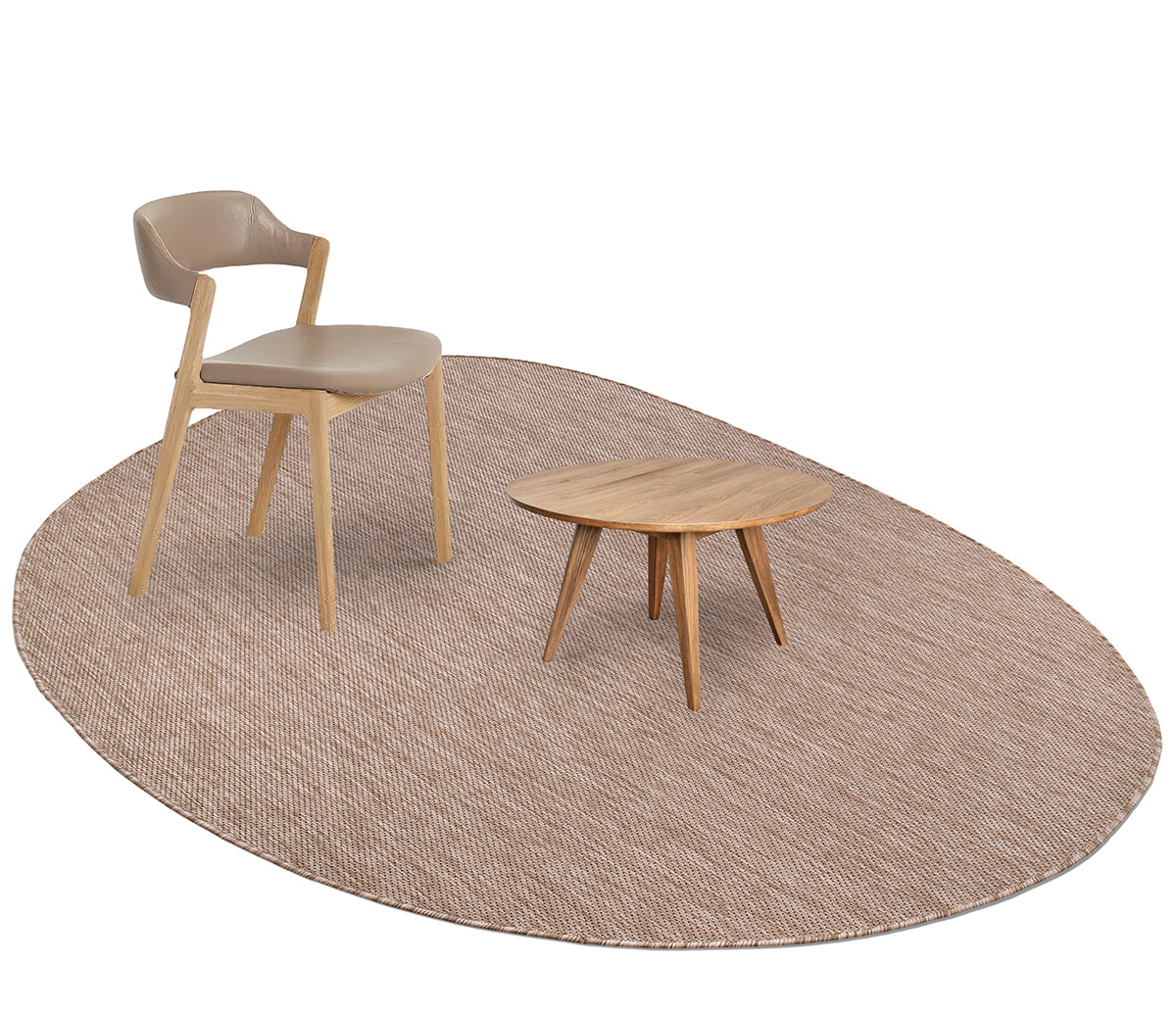 Konfor Carpet Theme 9040 Beige Sisal Woven Indoor/Outdoor Rug Decorative Garden Balcony Living Room Carpet