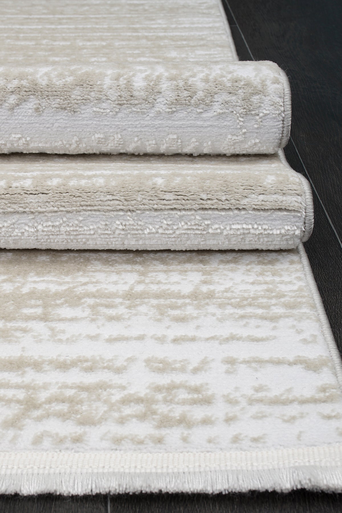 Konfor Jasmine 1452  Krem Bej Modern Dokuma Halı