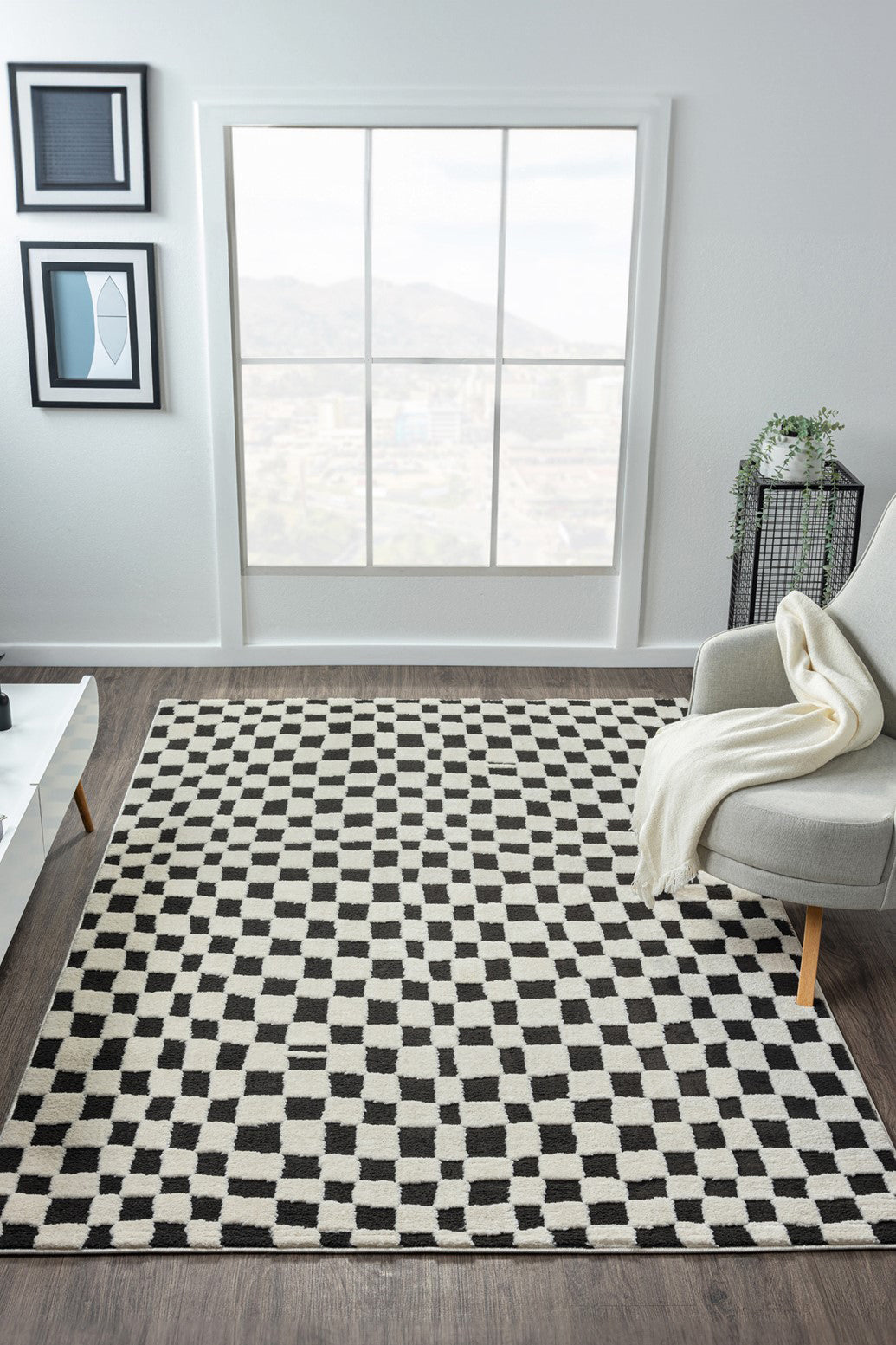 Konfor Jung 7185 Modern Dokuma Yumuşak Post Shaggy Halı