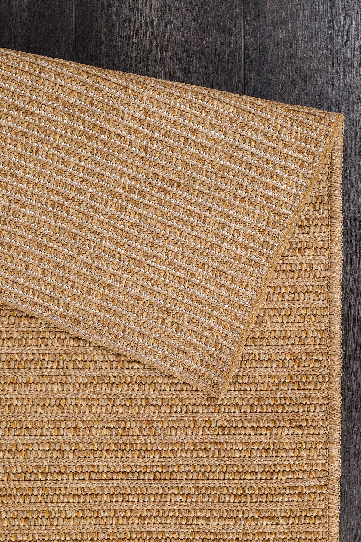 Konfor Jutem 0103 Büyük Ebat Jüt Hasır Bukle Örme Kilim Modern Oturma Odası Salon Halısı İç ve Dış Mekan Halısı