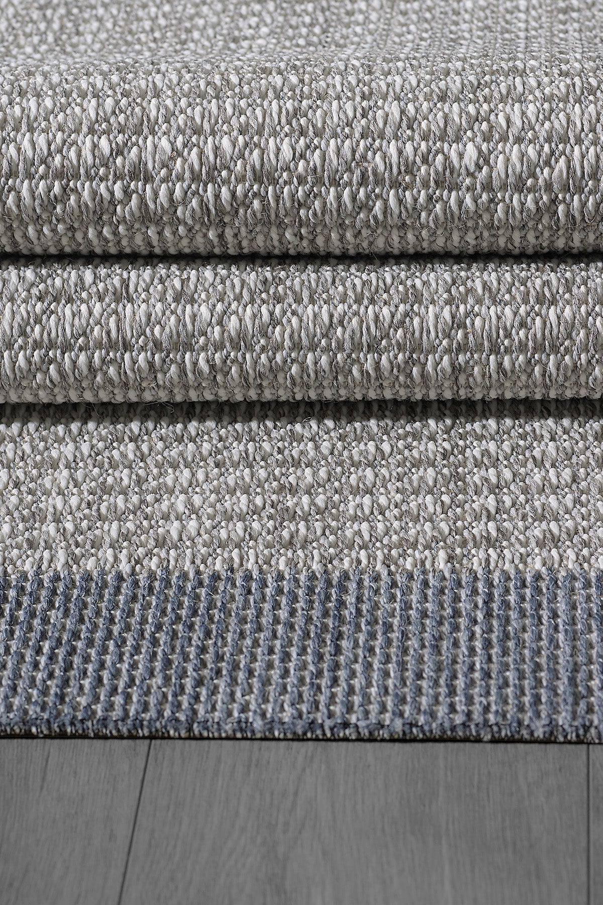 Comfort Sisalux 3092 Grey Jute-Backed Modern Woven Kilim Sisal Straw Carpet