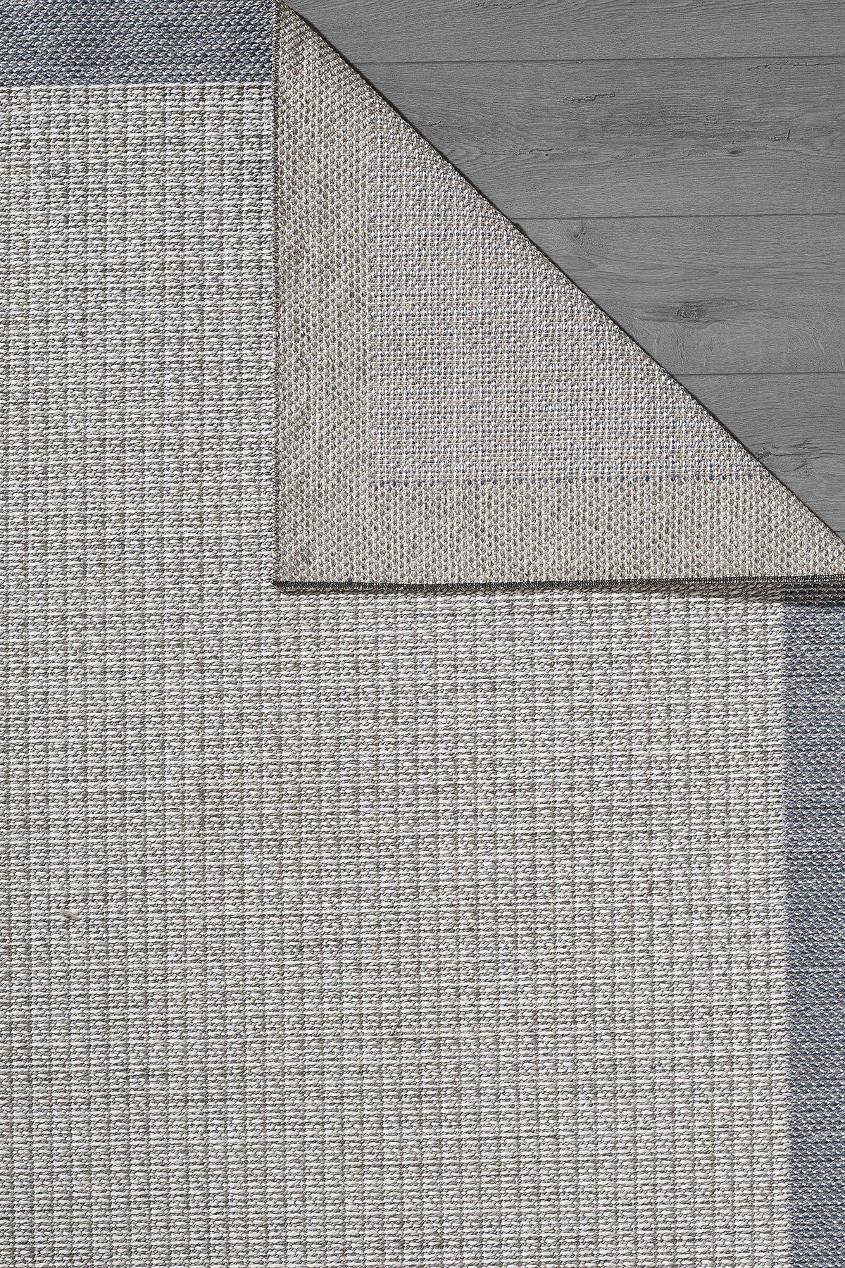 Comfort Sisalux 3092 Grey Jute-Backed Modern Woven Kilim Sisal Straw Carpet