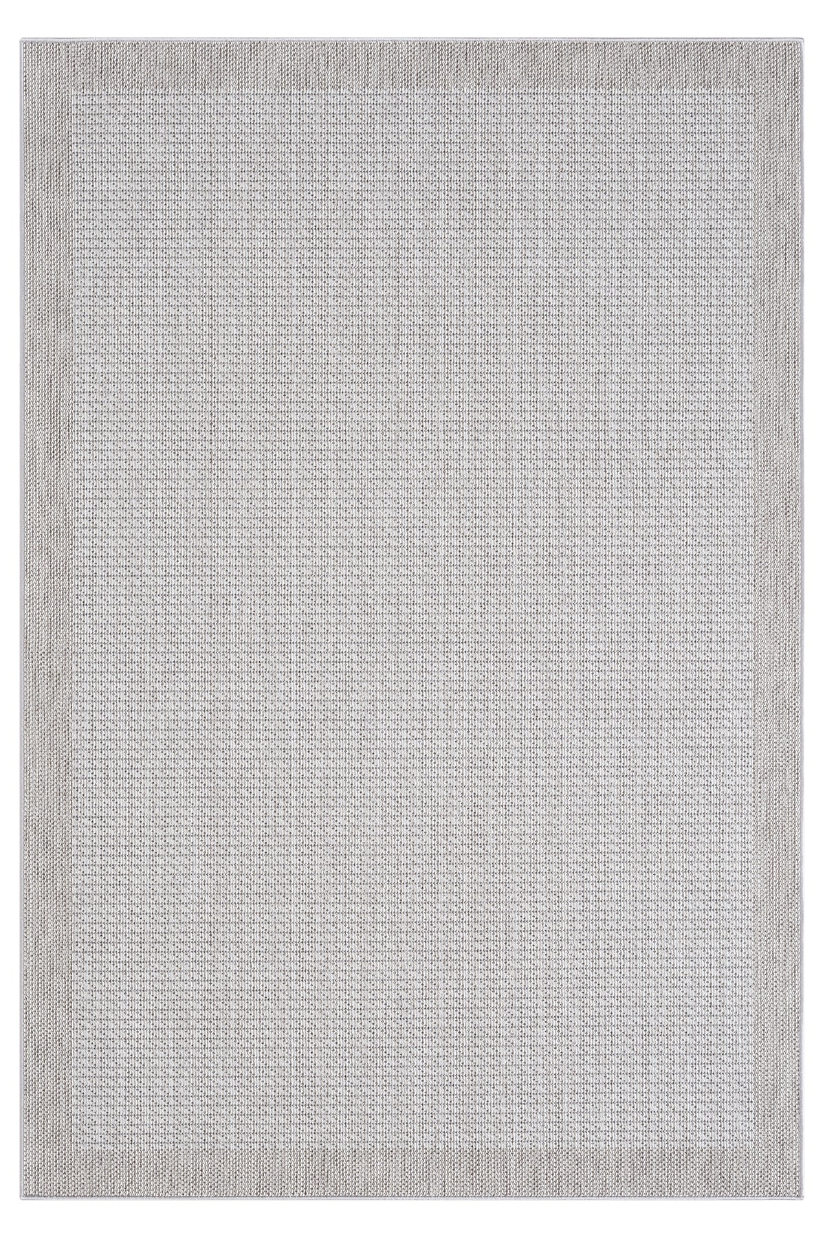 Konfor Sisalux 3093 Krem Jüt Tabanlı Modern Dokuma Kilim Sisal Hasır Halı