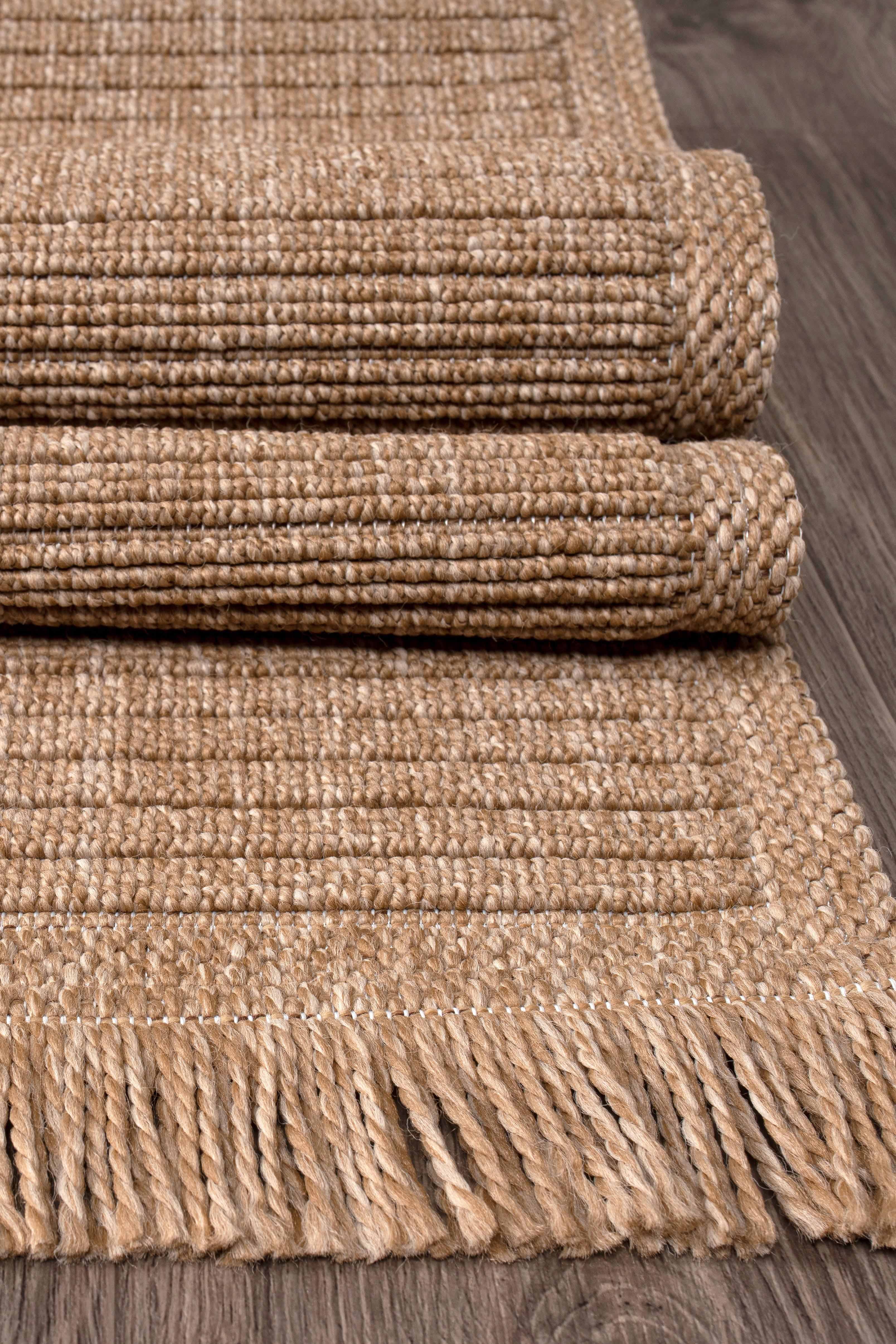 Comfort Vlora 4761 Jute-gewebter Schlingenflor-Teppich