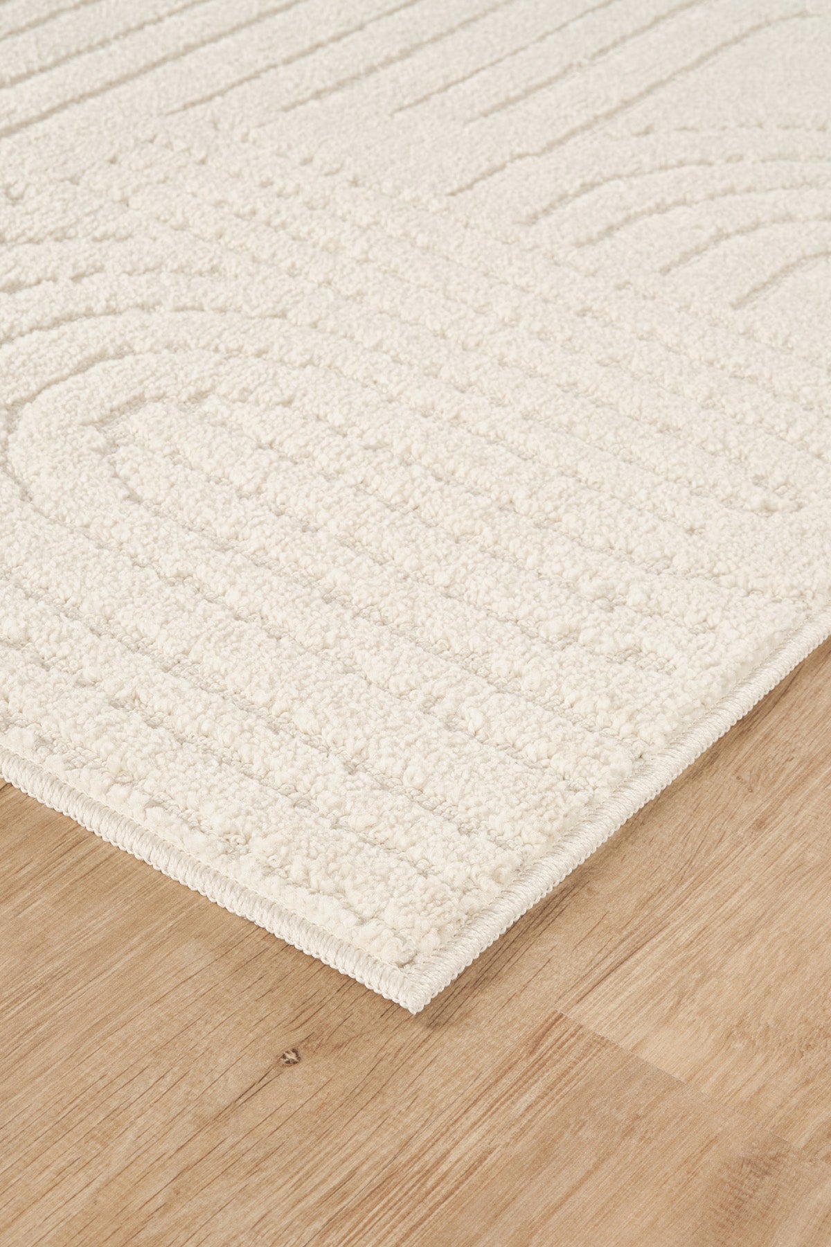 Krem Yumuşak Dokulu Uzun Ömürlü Lateks Kaymaz Taban Salon Oturma Odası Mutfak Koridor Halı RivonRN09