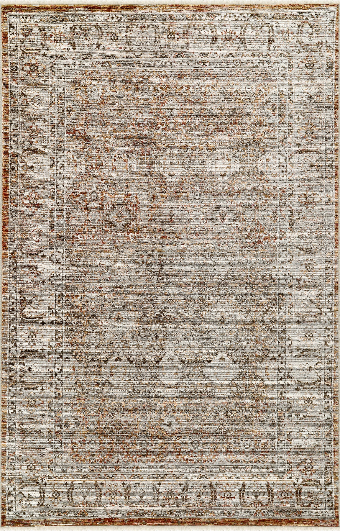 Lavinia LA006 Multicolored, Non-Shedding, Living Room, Kitchen, Hallway, Sitting Room Runner Rug, Machine-Made Carpet