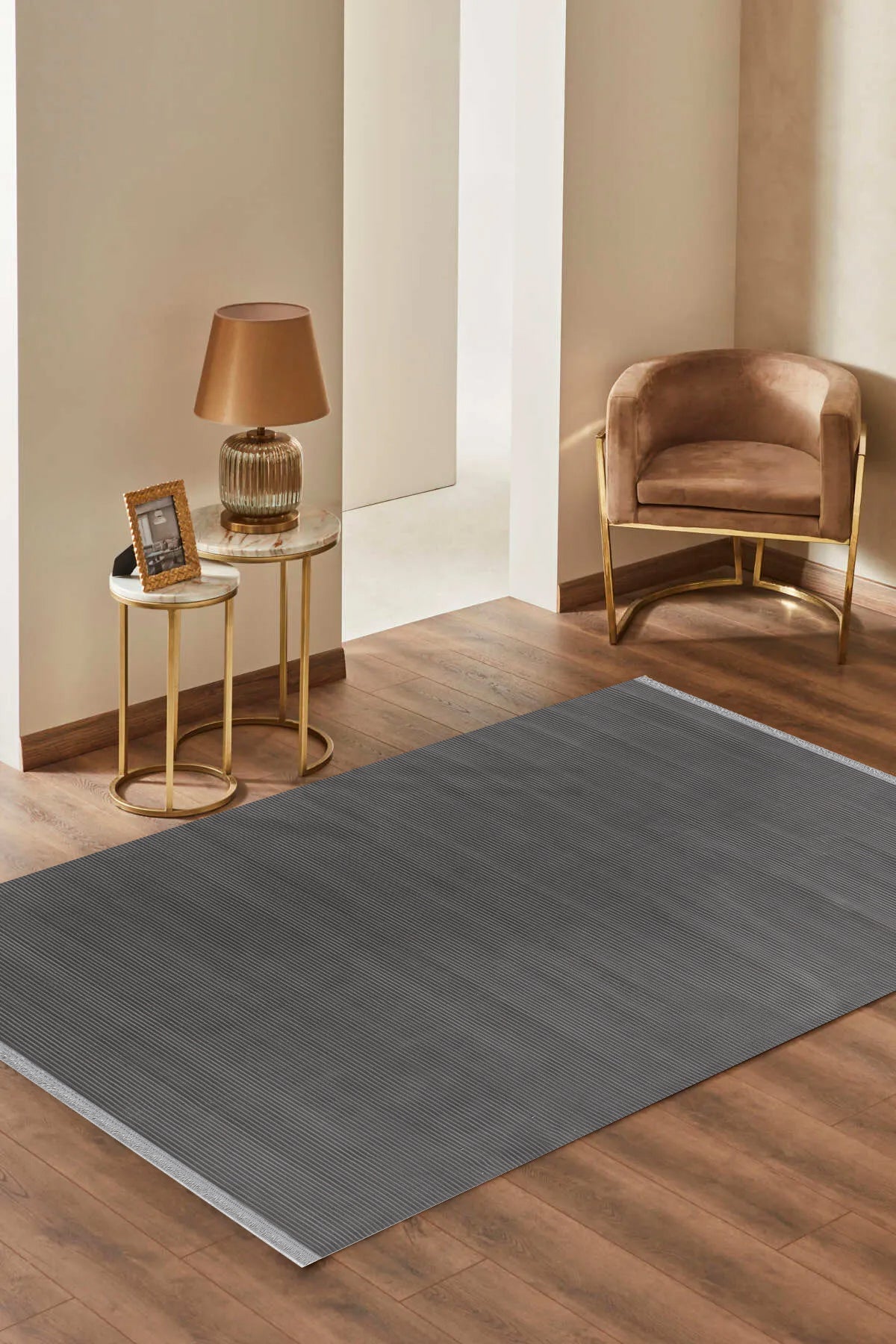 Level Le002 Antrasit Hav Toz Vermez Salon Mutfak Koridor Oturma Odası Yolluk Halı