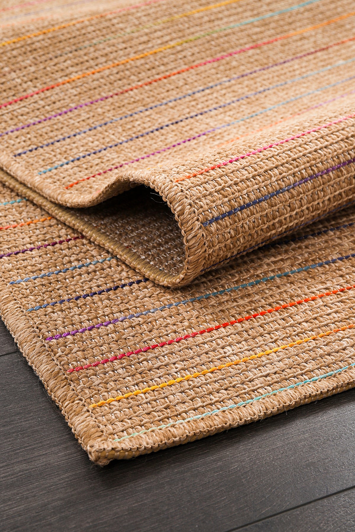 Lilette 6721 Naturel Jüt Halı Örme Kilim Salon Oturma Odası Halısı İç Dış Mekan Kilim Lilette_6721