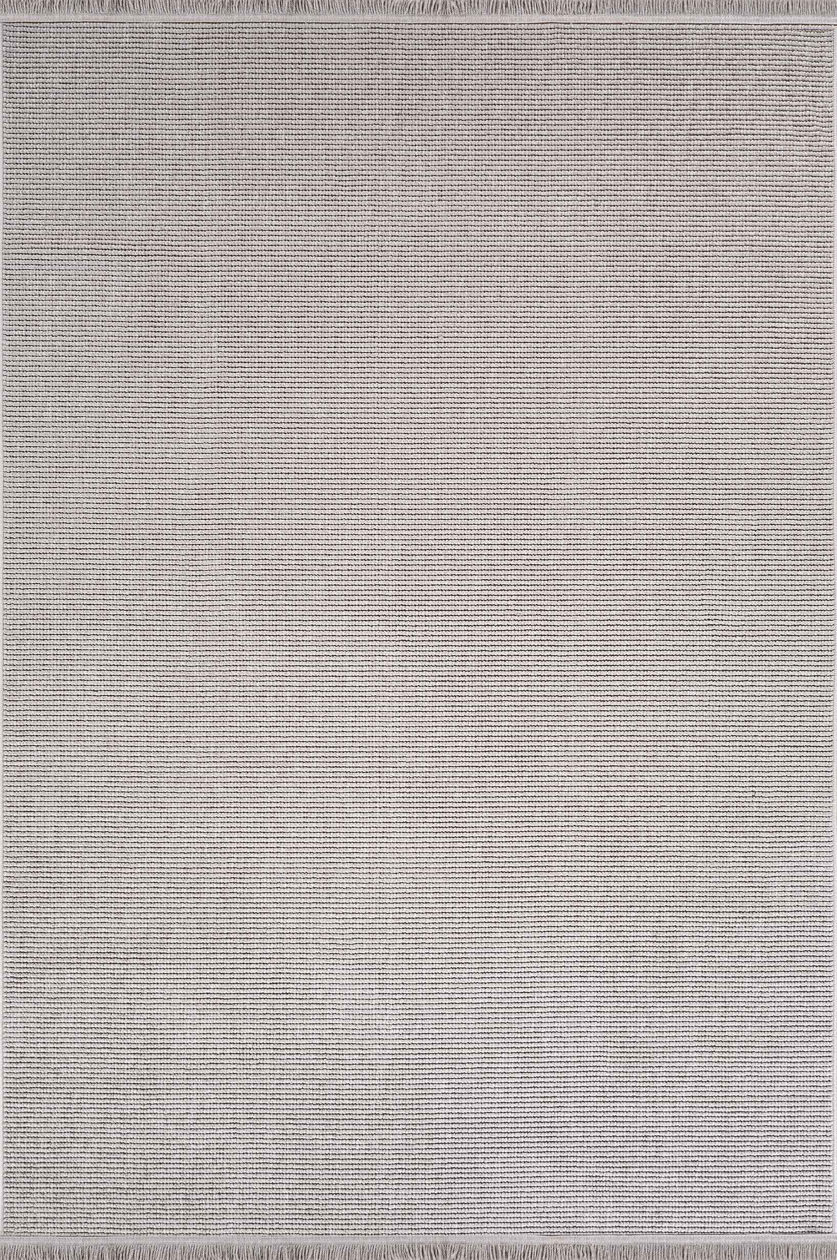 Loopy 5553 Gri Yumuşak Dokulu Bukle Modern Salon Mutfak Koridor Halısı Tozumaz Örgü Makine Halısı