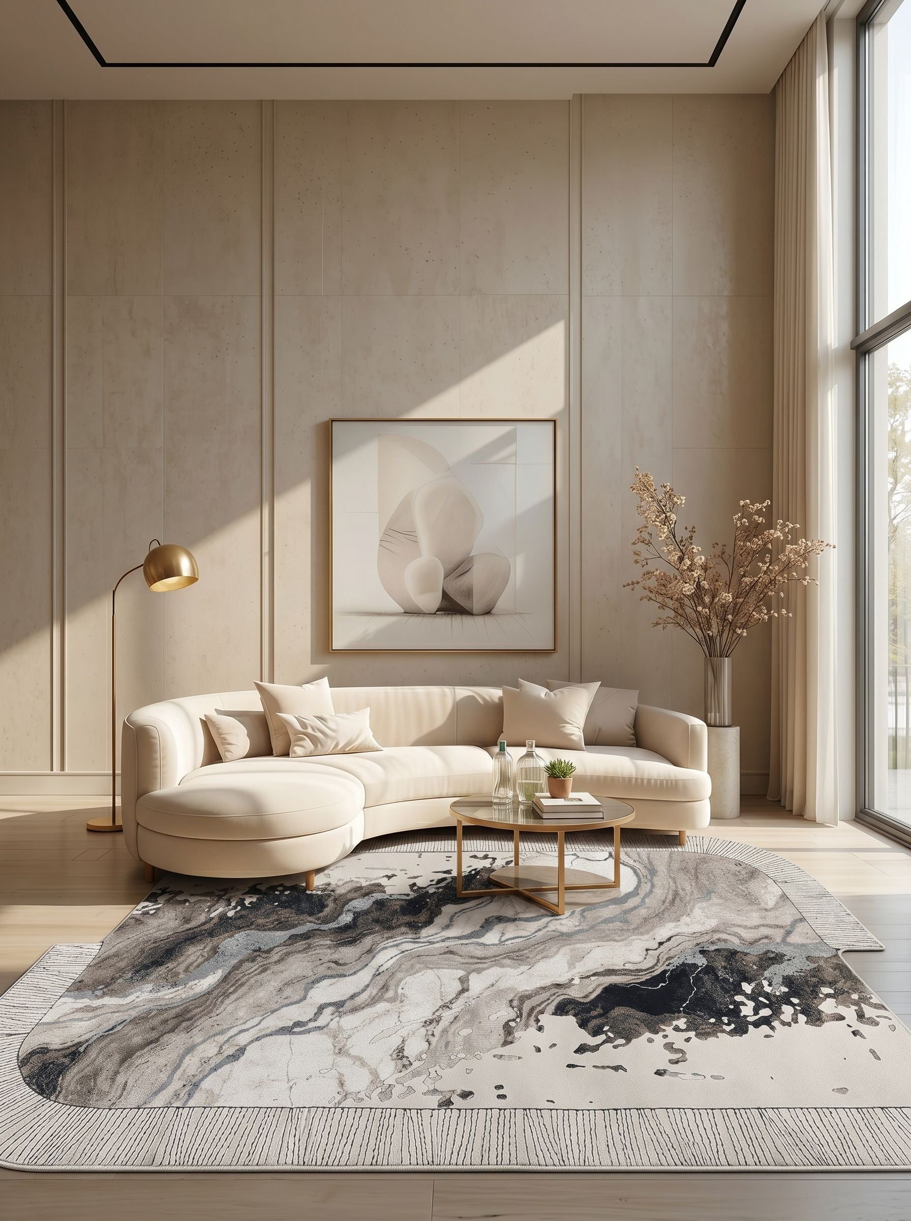 Luxora LX005 Çok Renkli Uzun Ömürlü Yumuşak Dokulu Oturma Odası Mutfak Koridor Yatak Odası Salon Halısı