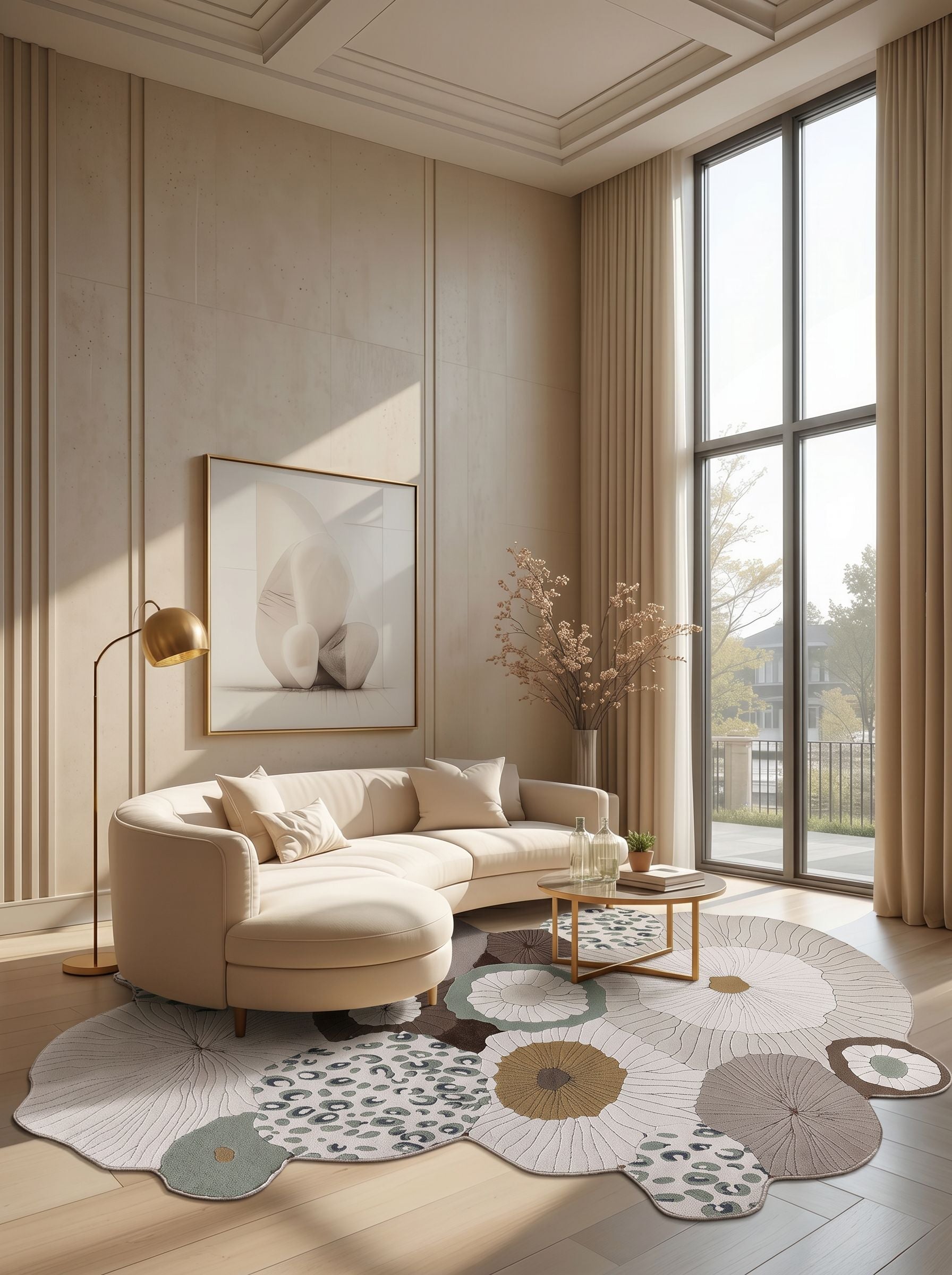 Luxora LX006 Çok Renkli Uzun Ömürlü Yumuşak Dokulu Oturma Odası Mutfak Koridor Yatak Odası Salon Halısı