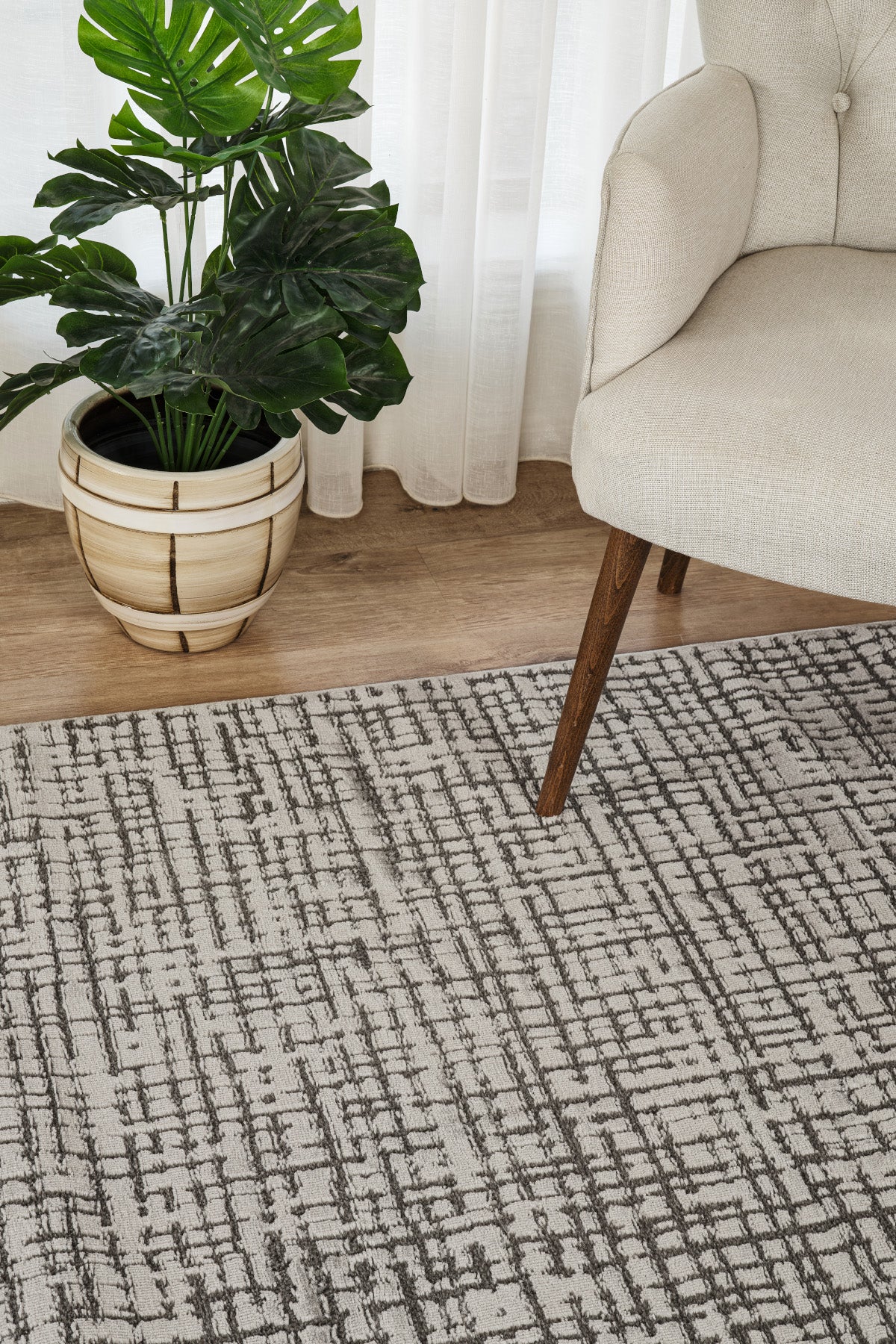 Marla 2009 Gri Hav Toz Vermez Salon Mutfak Koridor Oturma Odası Yolluk Halı Makine Halısı