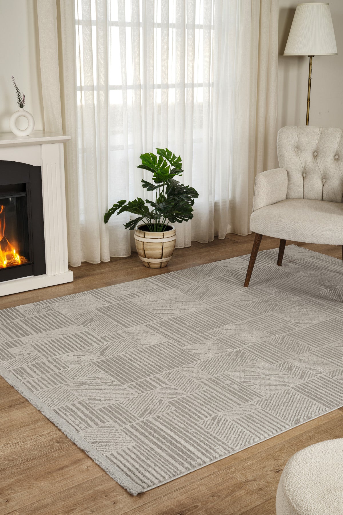 Marla 2011 Gri Hav Toz Vermez Salon Mutfak Koridor Oturma Odası Yolluk Halı Makine Halısı