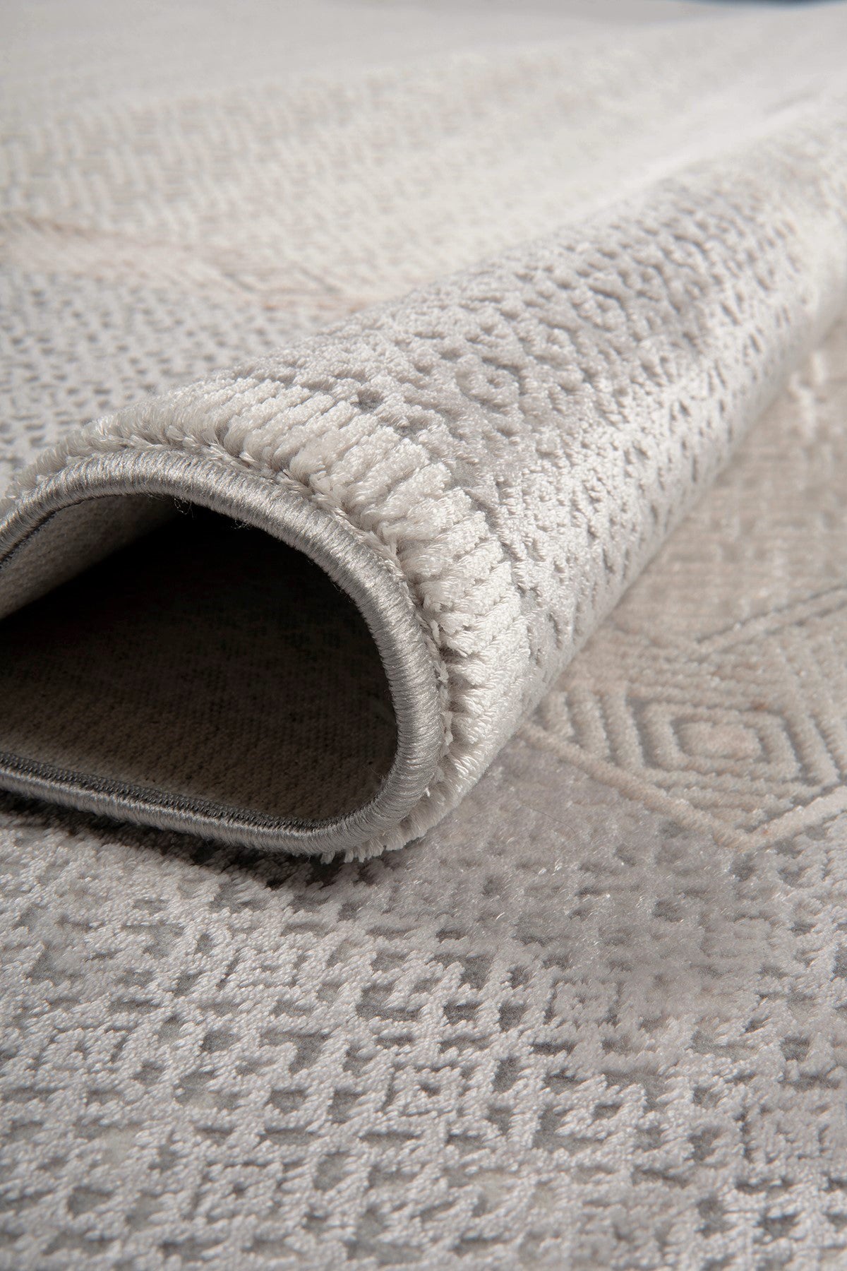 Mazzini 1477 Gri Uzun Ömürlü Yumuşak Dokulu Salon Mutfak Koridor Oturma Odası Yolluk Halı