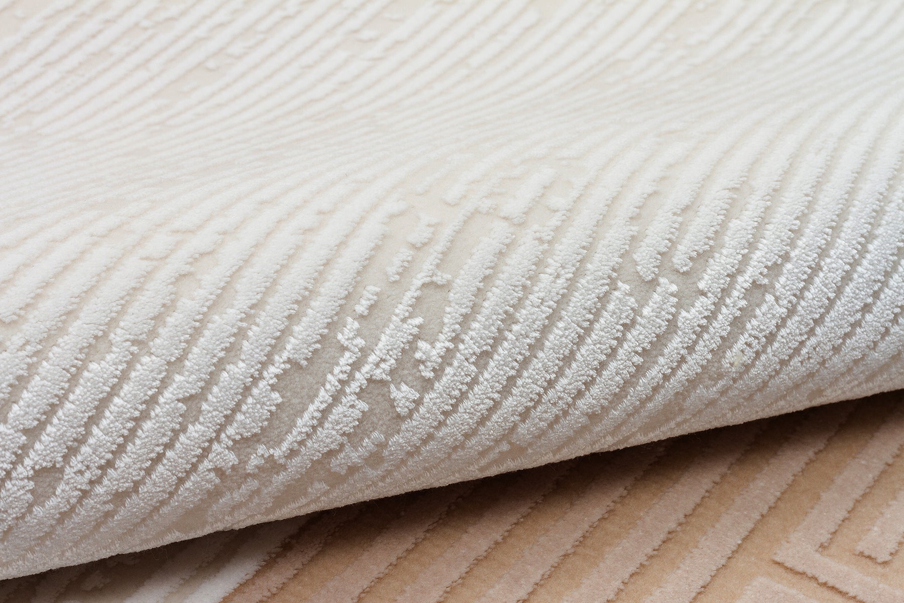 Mazzini 1480 Cream Durable Soft Textured Living Room Kitchen Hallway Sitting Room Runner Rug