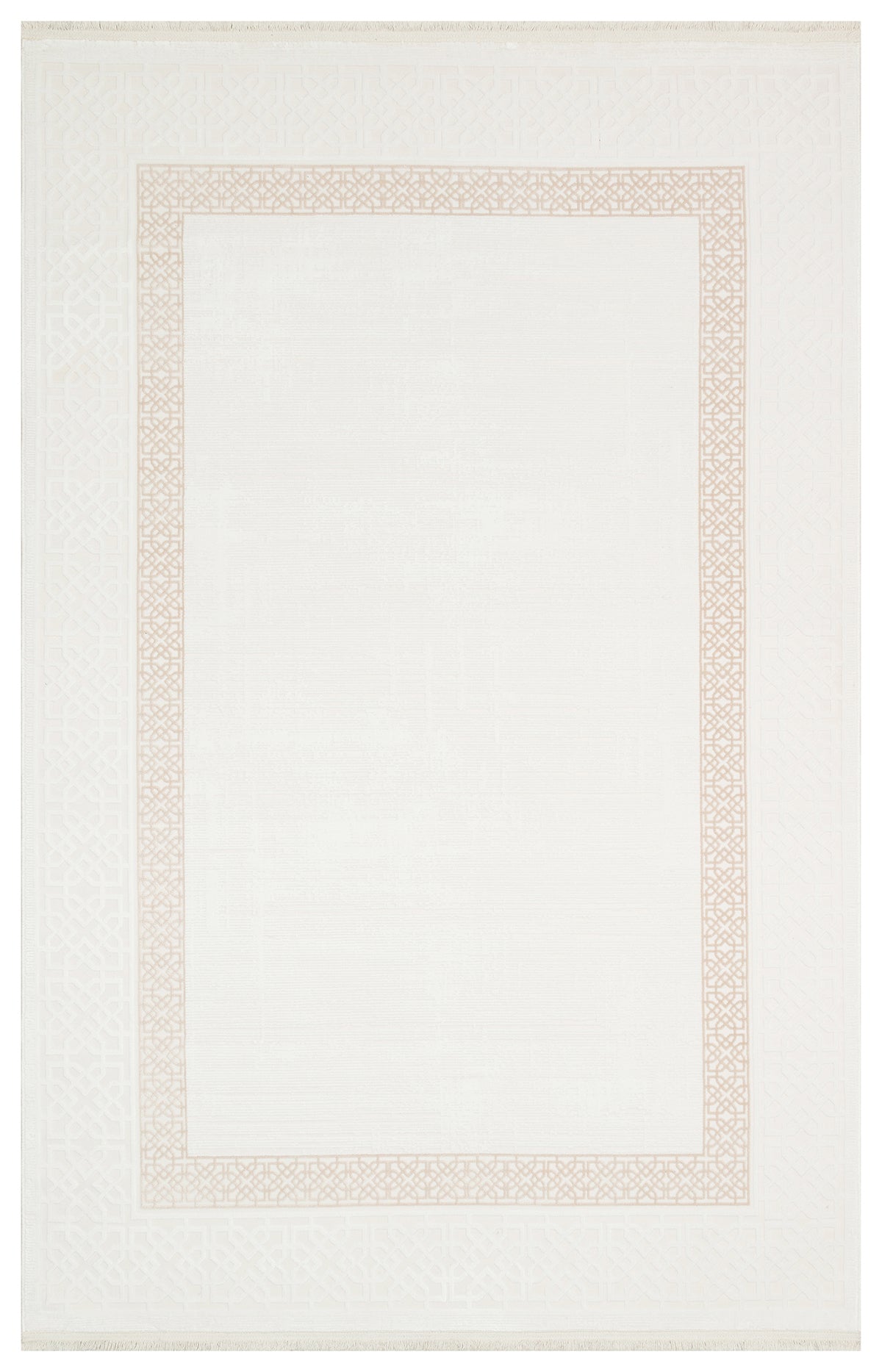 Mazzini 1481 Krem Uzun Ömürlü Yumuşak Dokulu Salon Mutfak Koridor Oturma Odası Yolluk Halı