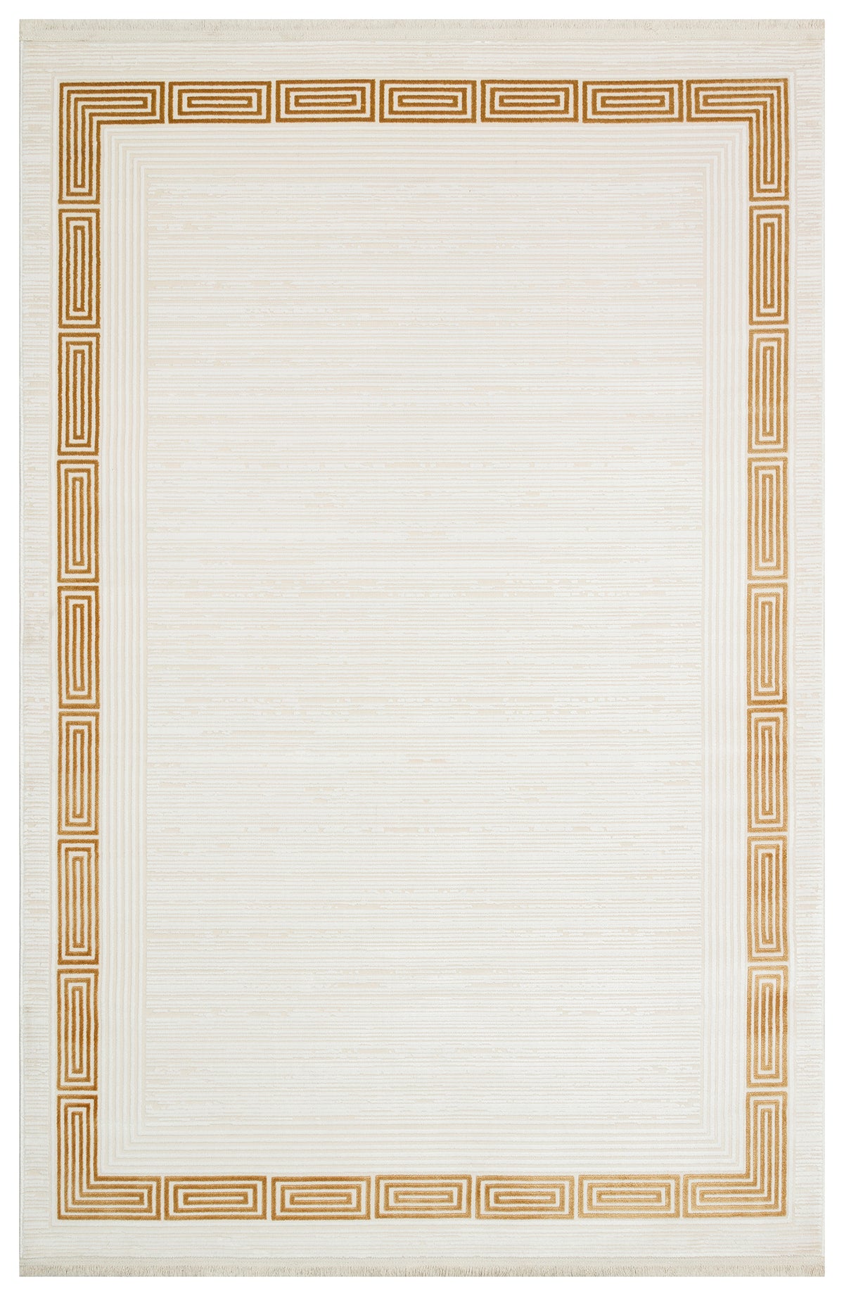 Mazzini 1482 Creme Strapazierfähiger, weicher Läuferteppich für Wohnzimmer, Küche, Flur, Aufenthaltsraum