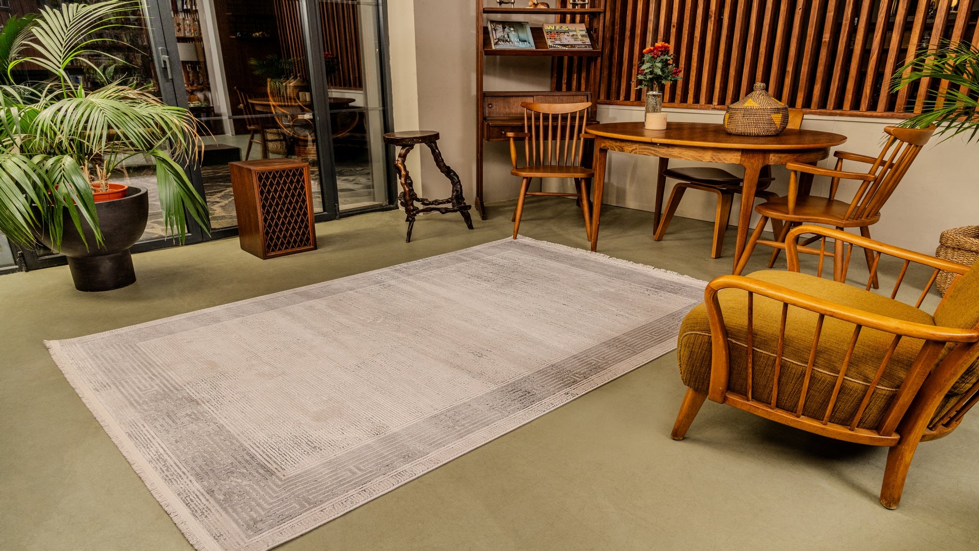 Mazzini 1483 Gri Uzun Ömürlü Yumuşak Dokulu Salon Mutfak Koridor Oturma Odası Yolluk Halı