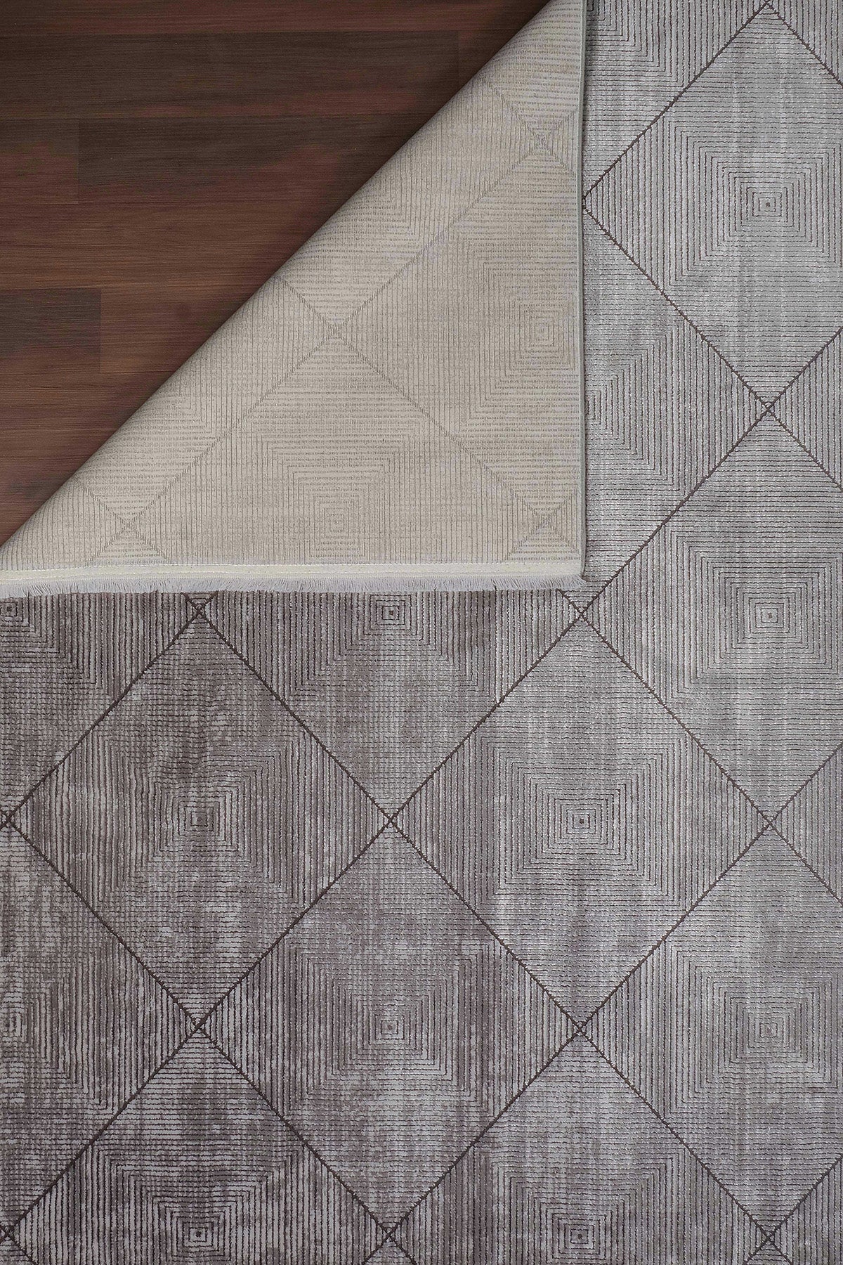 Mazzini 1489 Grey Durable Soft Textured Living Room Kitchen Hallway Sitting Room Runner Rug