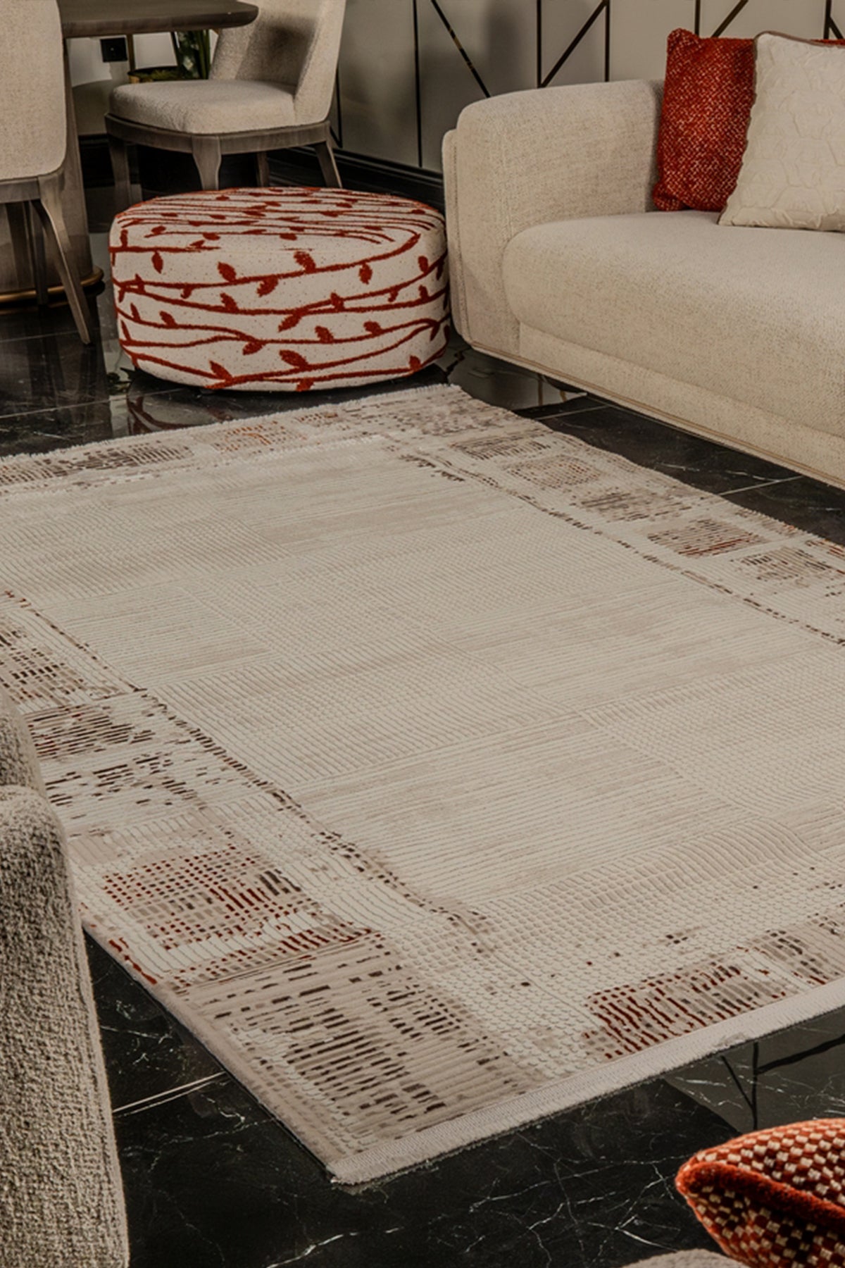 Mexx MX002 Bej Hav Toz Vermez Salon Mutfak Koridor Oturma Odası Yolluk Halı Makine Halısı