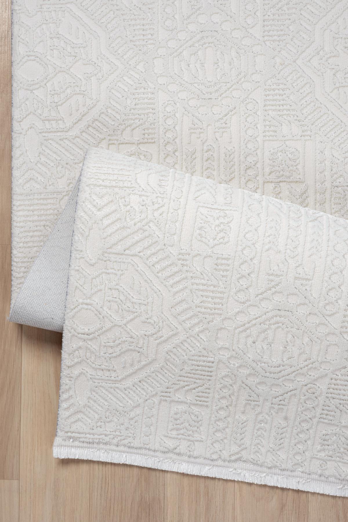 Mexx MX003 Beyaz Hav Toz Vermez Salon Mutfak Koridor Oturma Odası Yolluk Halı Makine Halısı