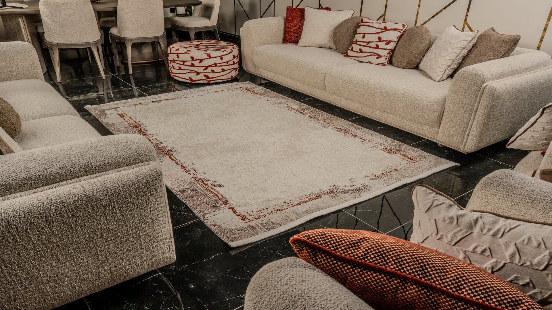 Mexx MX005 Çok Renkli Hav Toz Vermez Salon Mutfak Koridor Oturma Odası Yolluk Halı Makine Halısı