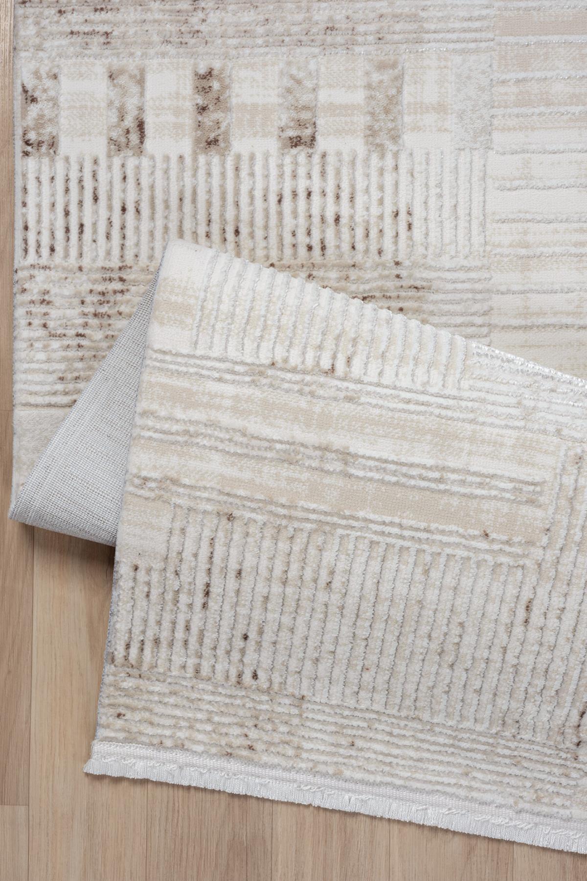 Mexx MX006 Bej Hav Toz Vermez Salon Mutfak Koridor Oturma Odası Yolluk Halı Makine Halısı