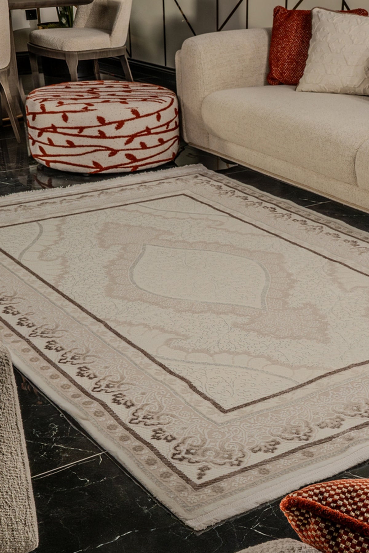 Mexx MX008 Bej Hav Toz Vermez Salon Mutfak Koridor Oturma Odası Yolluk Halı Makine Halısı