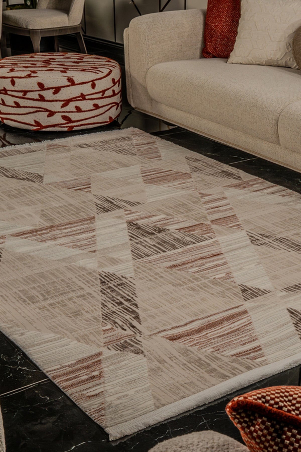 Mexx MX009 Çok Renkli Hav Toz Vermez Salon Mutfak Koridor Oturma Odası Yolluk Halı Makine Halısı