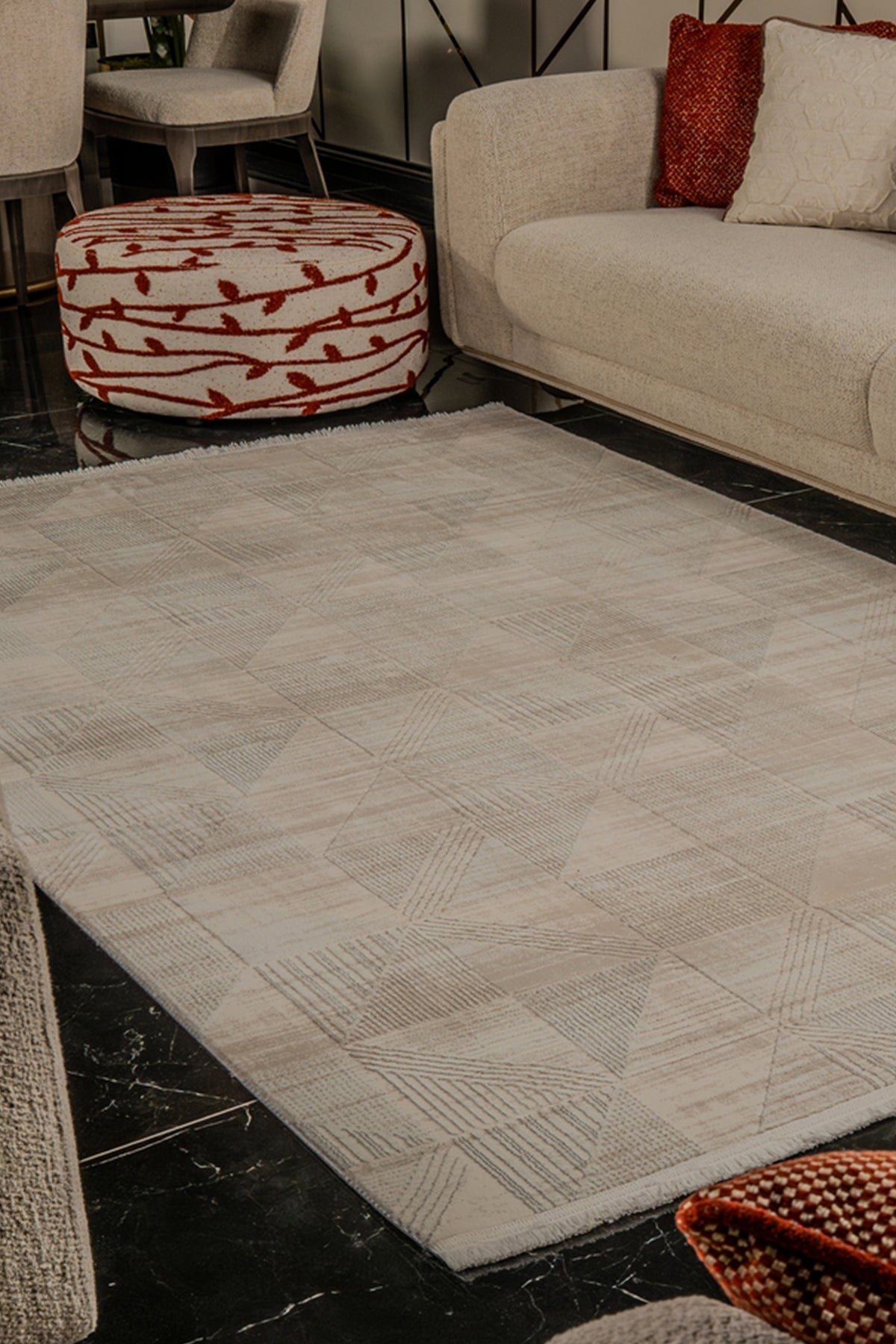 Mexx MX011 Bej Hav Toz Vermez Salon Mutfak Koridor Oturma Odası Yolluk Halı Makine Halısı