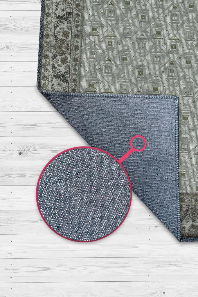 Minimalist Geometrik Desenli Çiçeklibordürlü Gri Salon Halısı, Modern Oturma Odası Halısı, Japandi Halı