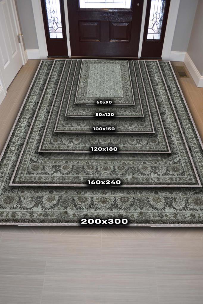 Minimalist Geometrik Desenli Çiçeklibordürlü Gri Salon Halısı, Modern Oturma Odası Halısı, Japandi Halı