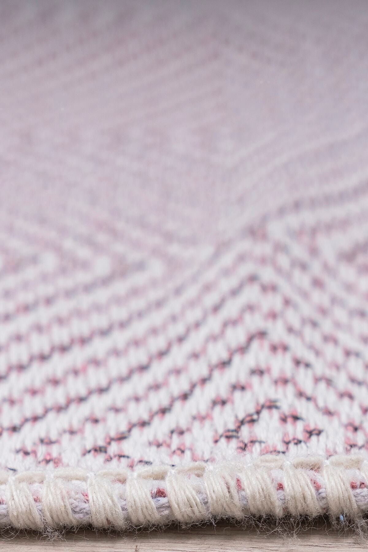 Modern Çift Taraflı Yıkanabilir Pamuk Saçaklı Dokuma Dekoratif Yolluk Halı Kilim