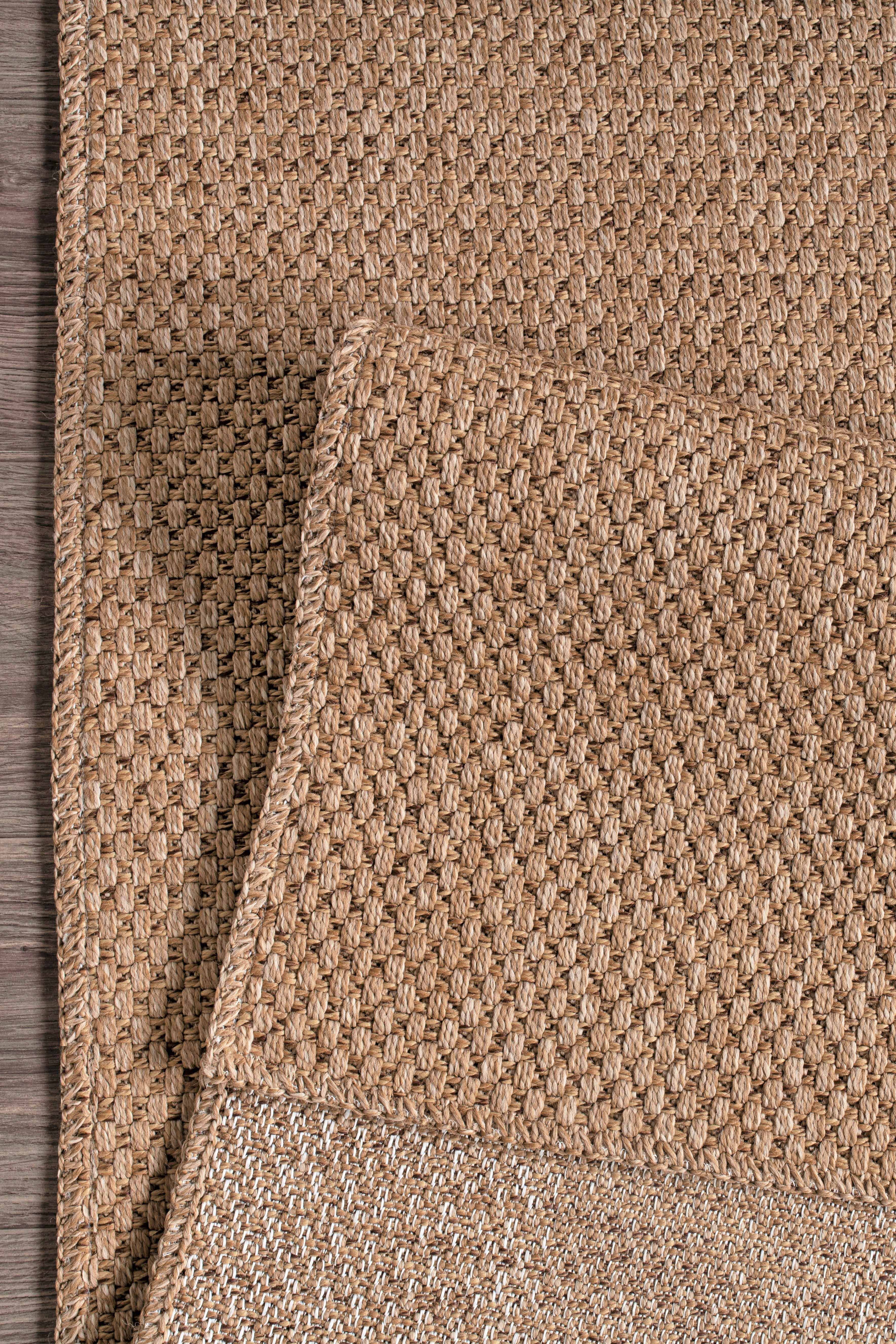 Modern Jute Runner Rug Rusticana 3101 Natural Knitted Kilim