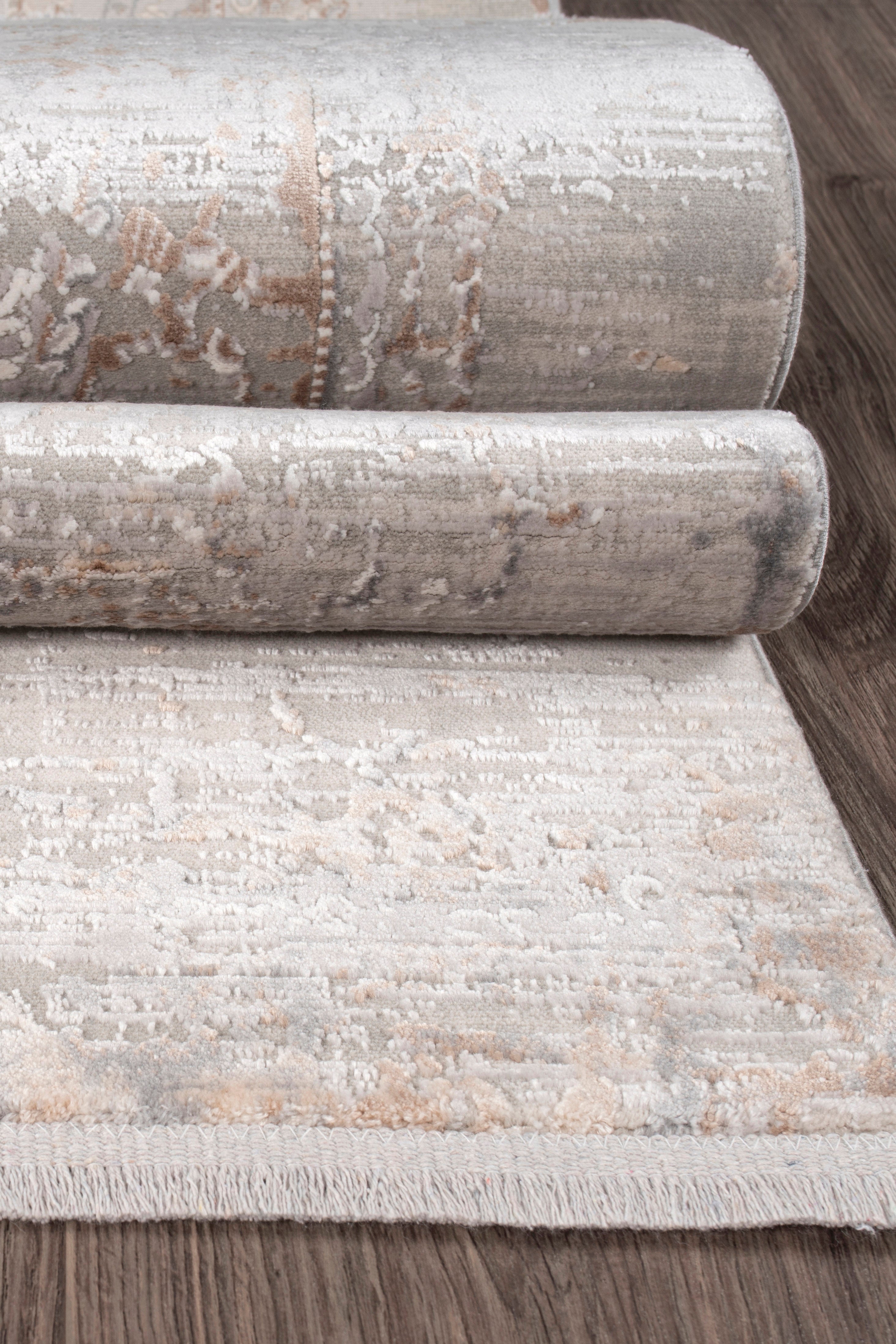 Modern MD003 Bej Uzun Ömürlü Yumuşak Dokulu Salon Mutfak Koridor Oturma Odası Yolluk Halı