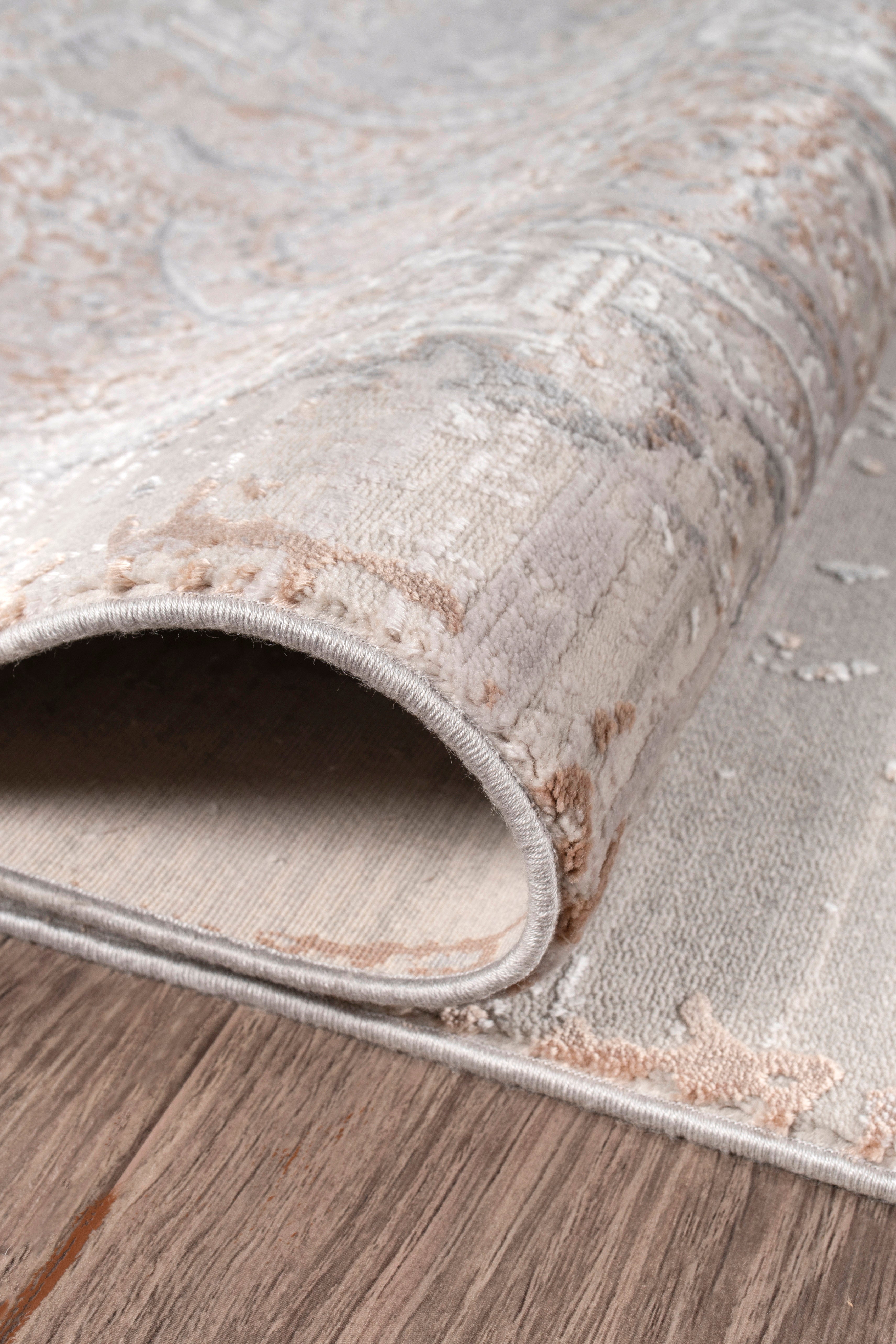 Modern MD003 Bej Uzun Ömürlü Yumuşak Dokulu Salon Mutfak Koridor Oturma Odası Yolluk Halı